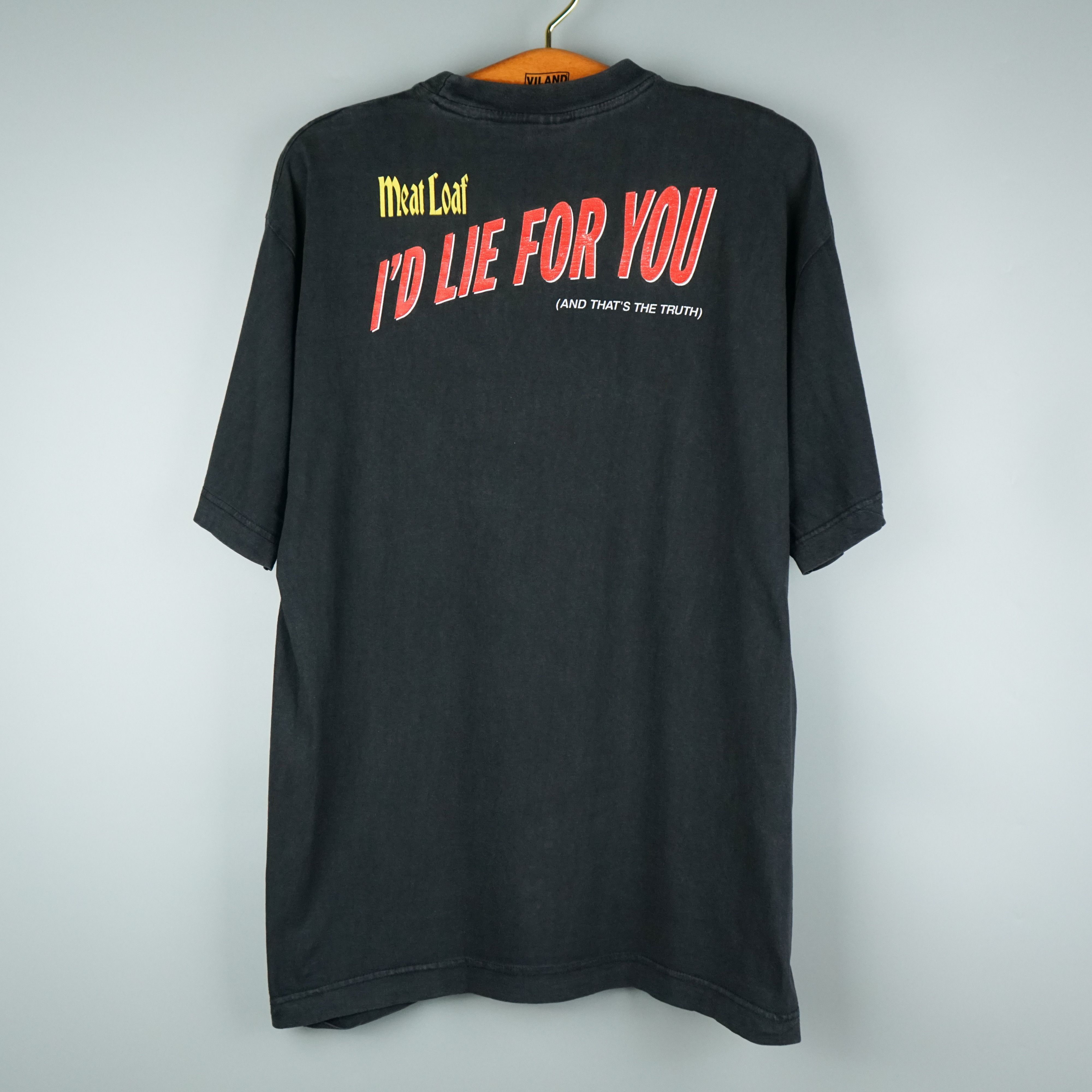 Band Tees × Vintage 1990s Meat Loaf t shirt I'd Lie For You Size US L / EU 52-54 / 3 - 6 Thumbnail