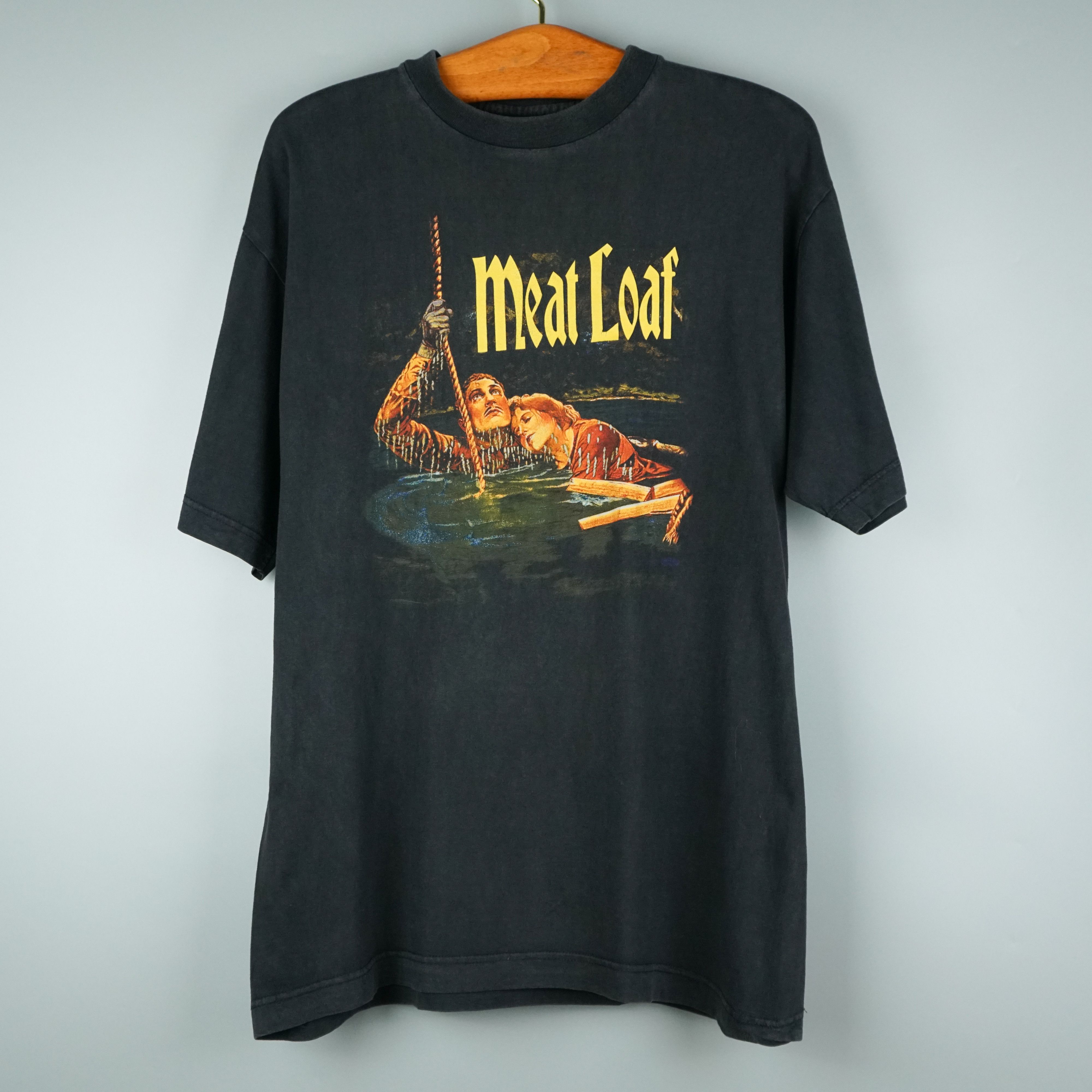 image of Band Tees 1990S Meat Loaf T Shirt I'd Lie For You in Black, Men's (Size Large)