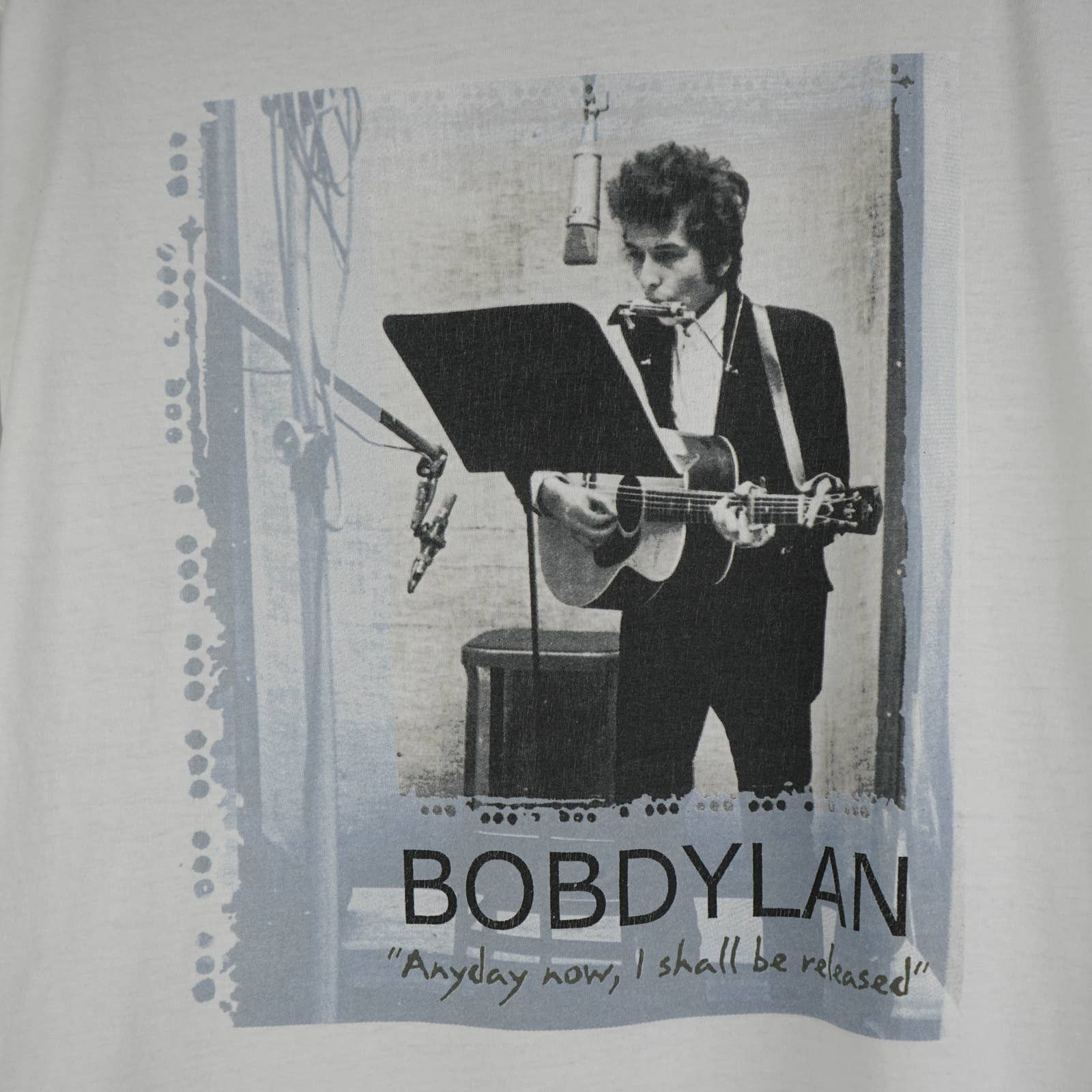 Band Tees × Vintage Vintage 1990s Bob Dylan t-shirt Any Day Now Size US L / EU 52-54 / 3 - 2 Thumbnail