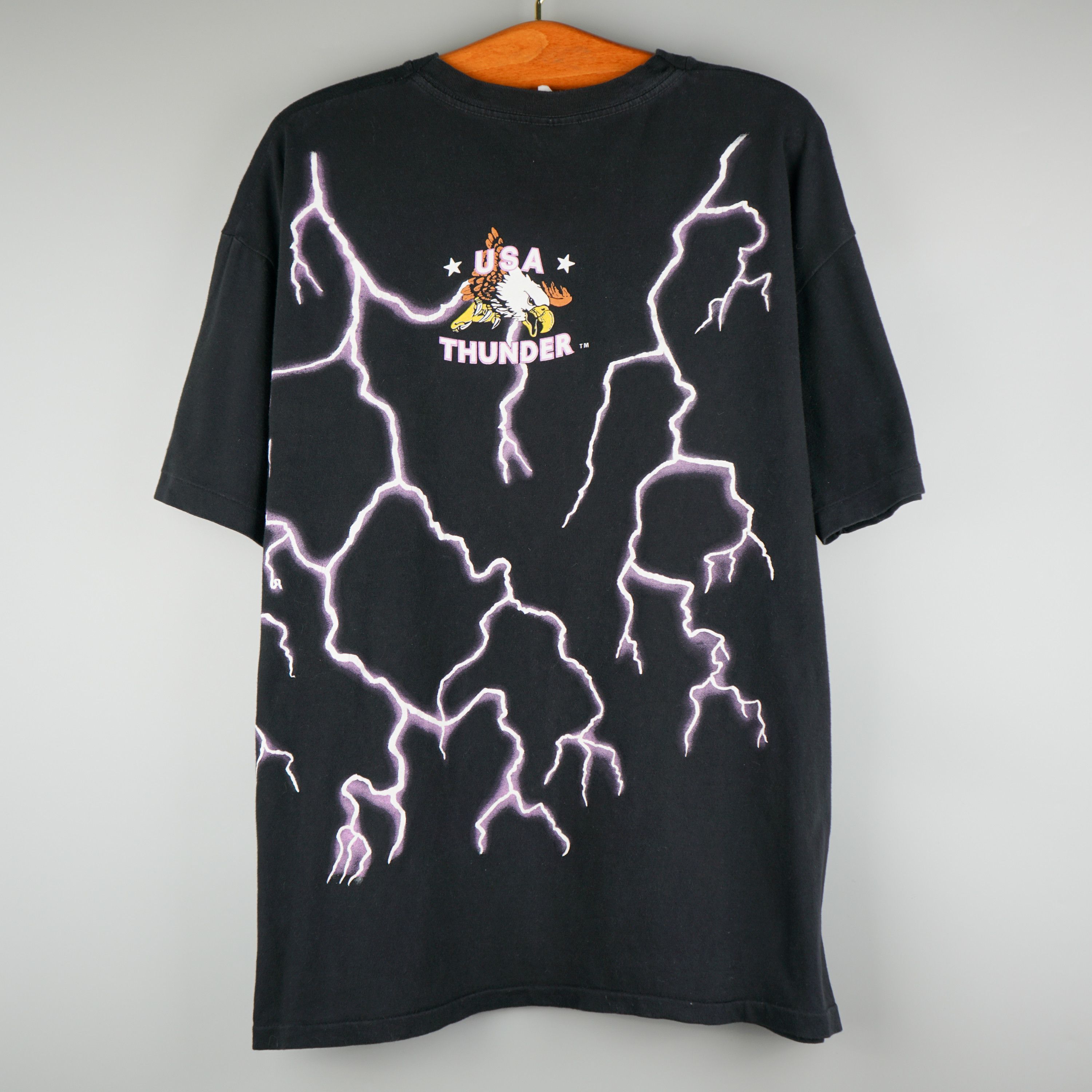 Harley Davidson × Vintage 1990s American Thunder Tiger t-shirt Size US XXL / EU 58 / 5 - 12 Thumbnail