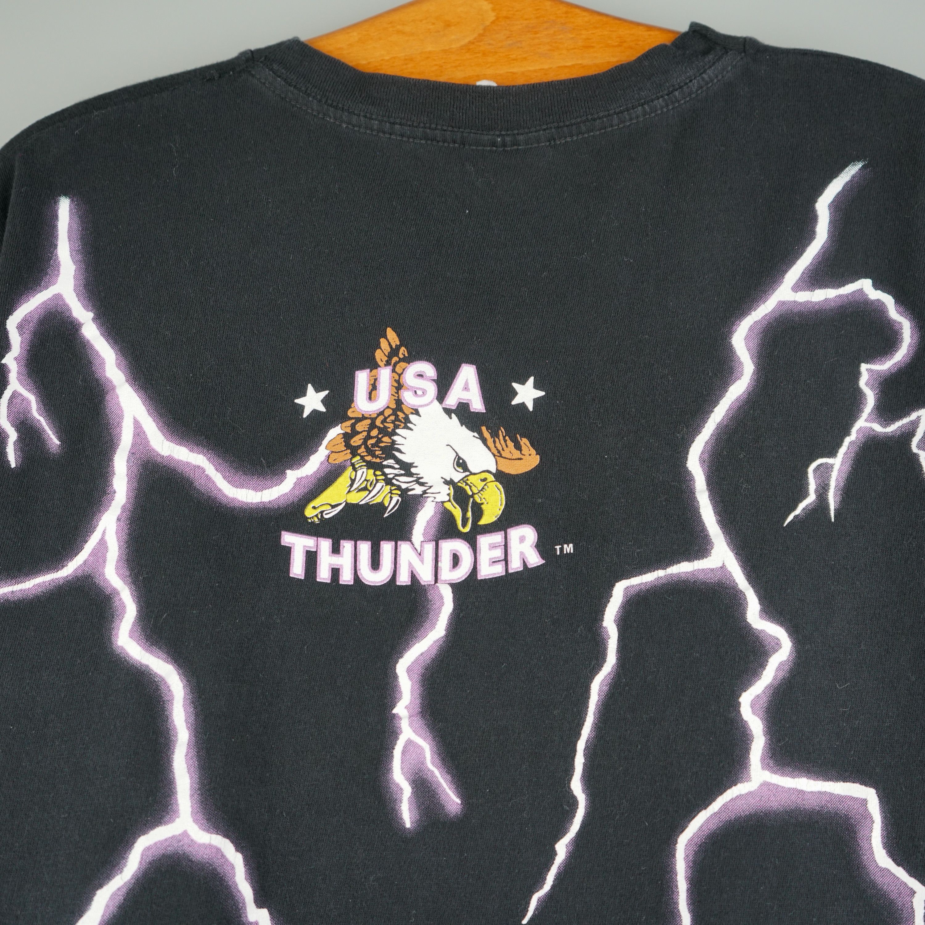 Harley Davidson × Vintage 1990s American Thunder Tiger t-shirt Size US XXL / EU 58 / 5 - 13 Thumbnail
