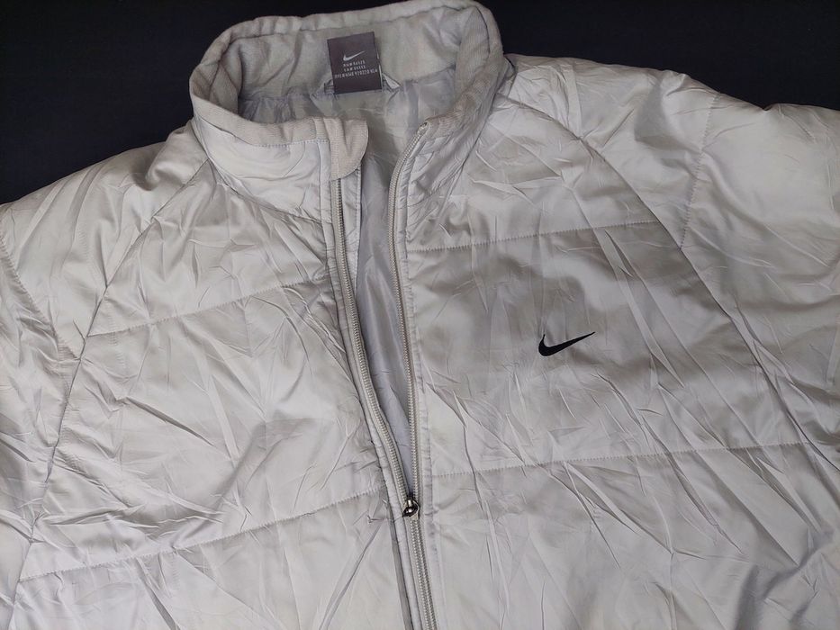 2000'S Nike padded hoodie/puffer jacket, men's size XL unclear Beige type Vintage Second Hand main image 1