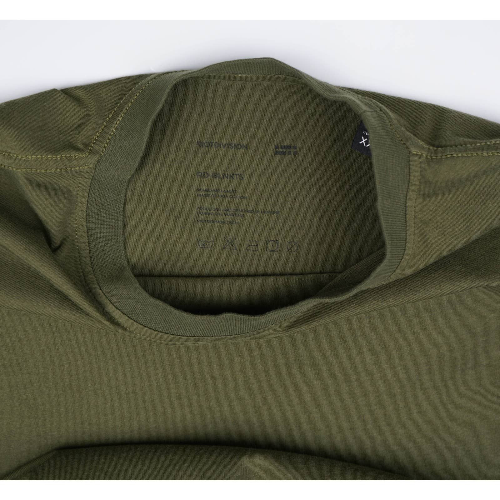 Band Tees × Riot Division Riot Division Khaki Blank T-Shirt Size US XXL / EU 58 / 5 - 3 Thumbnail