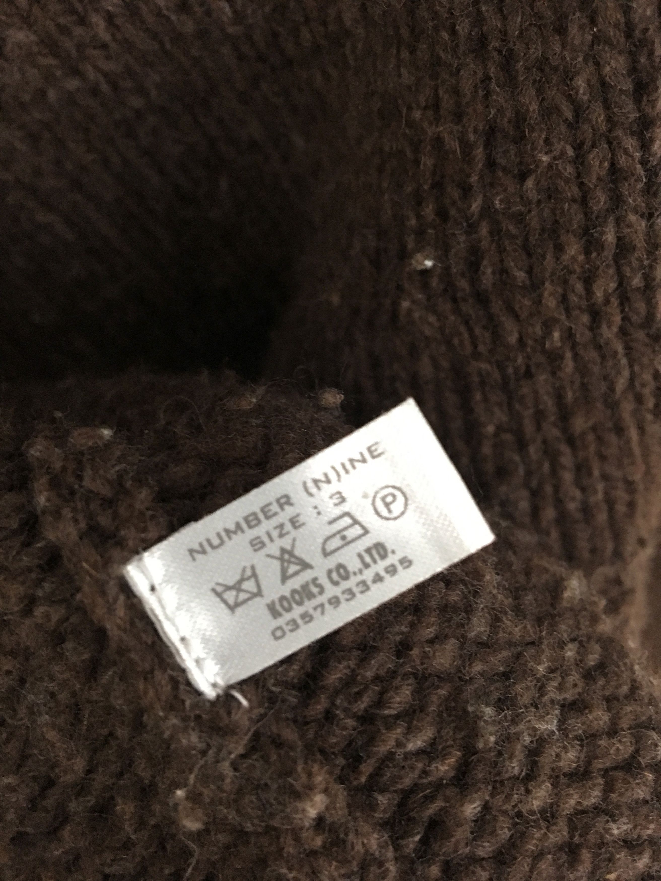 Number (N)ine AW02 Nowhere Man Wool Sweater Size US XL / EU 56 / 4 - 5 Thumbnail