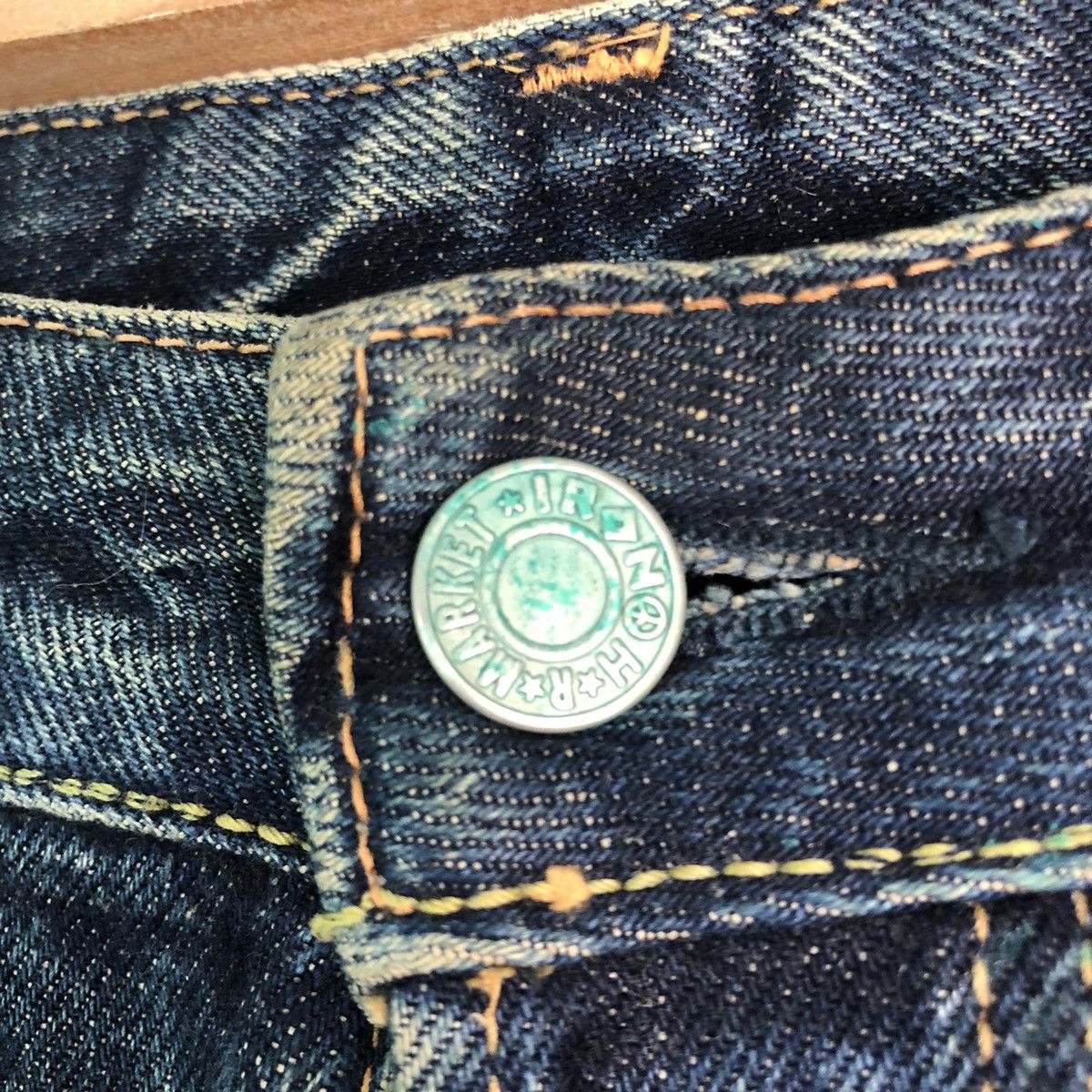 HOLLYWOOD RANCH MARKET DLL Hollywood Ranch Market HRM selvedge Denim Pants #c131 Size US 33 - 5 Thumbnail