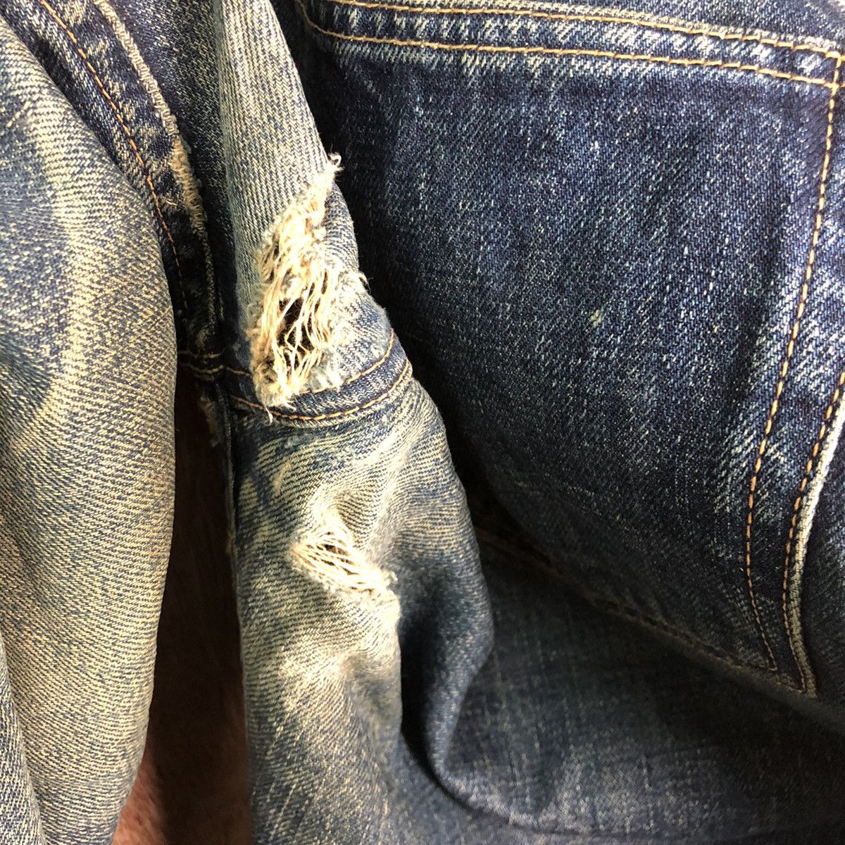HOLLYWOOD RANCH MARKET DLL Hollywood Ranch Market HRM selvedge Denim Pants #c131 Size US 33 - 12 Thumbnail