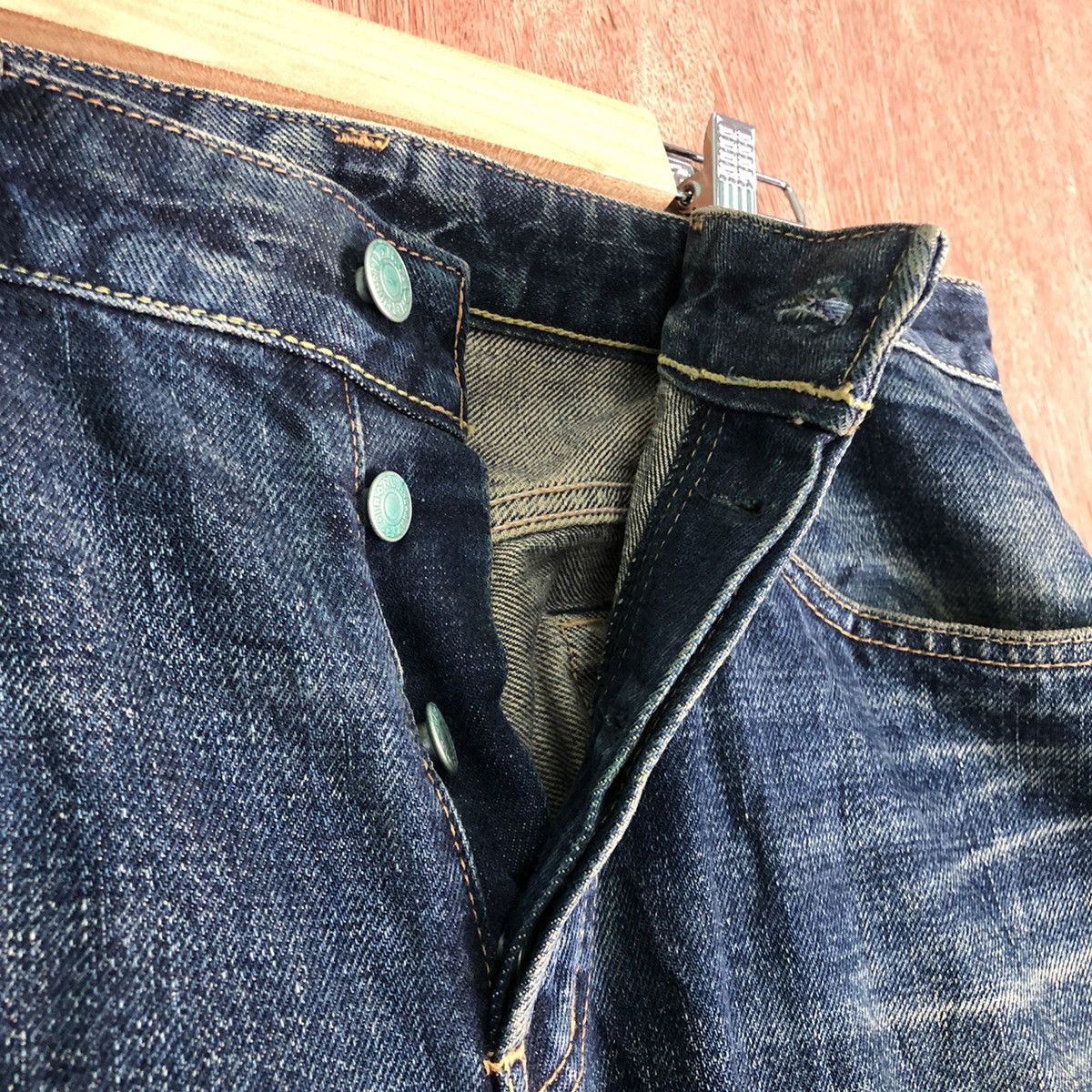 HOLLYWOOD RANCH MARKET DLL Hollywood Ranch Market HRM selvedge Denim Pants #c131 Size US 33 - 6 Thumbnail