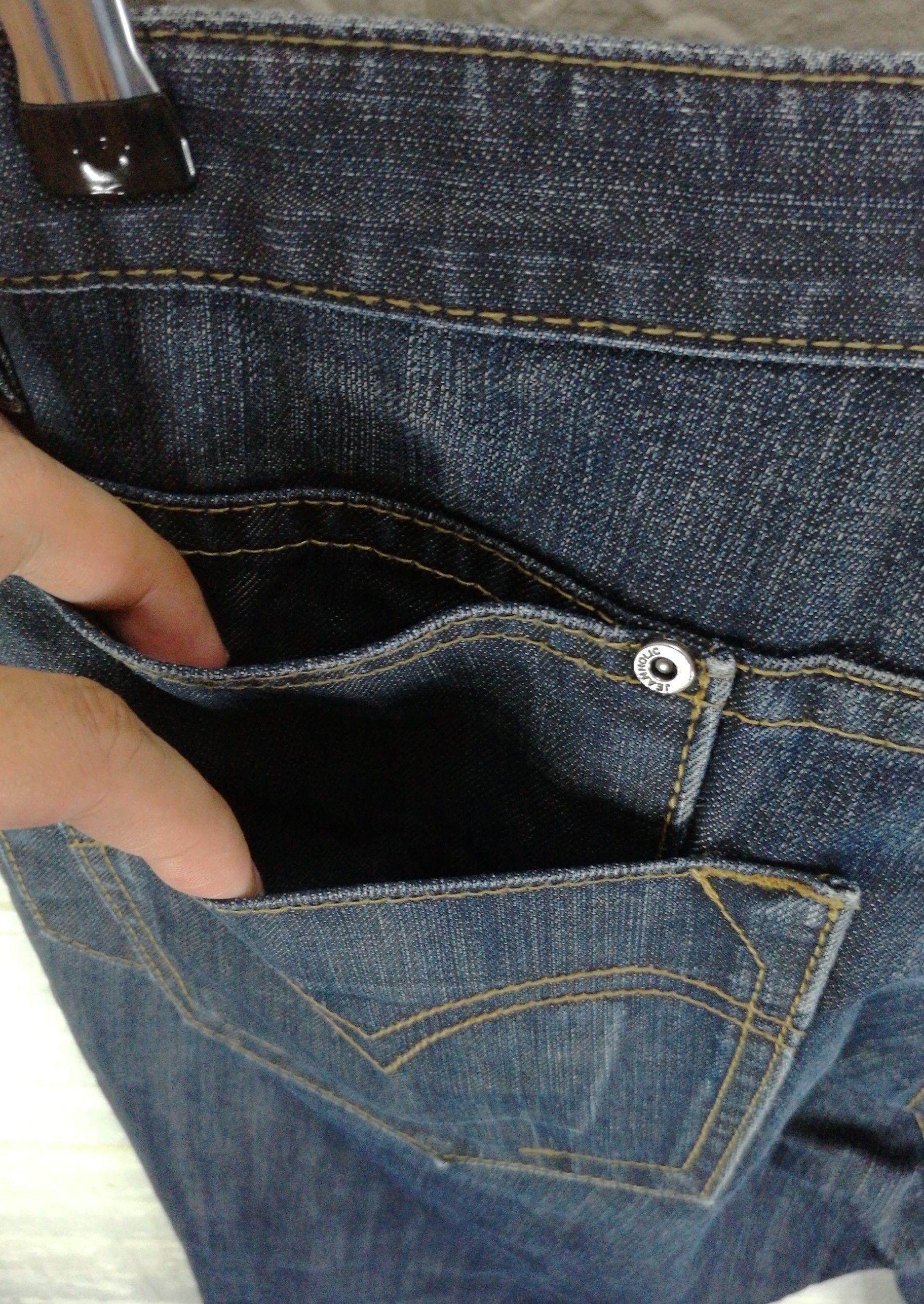 Japanese Brand Vintage Japanese Brand Indigo Blue Jean Holic Denim Size US 35 - 11 Thumbnail