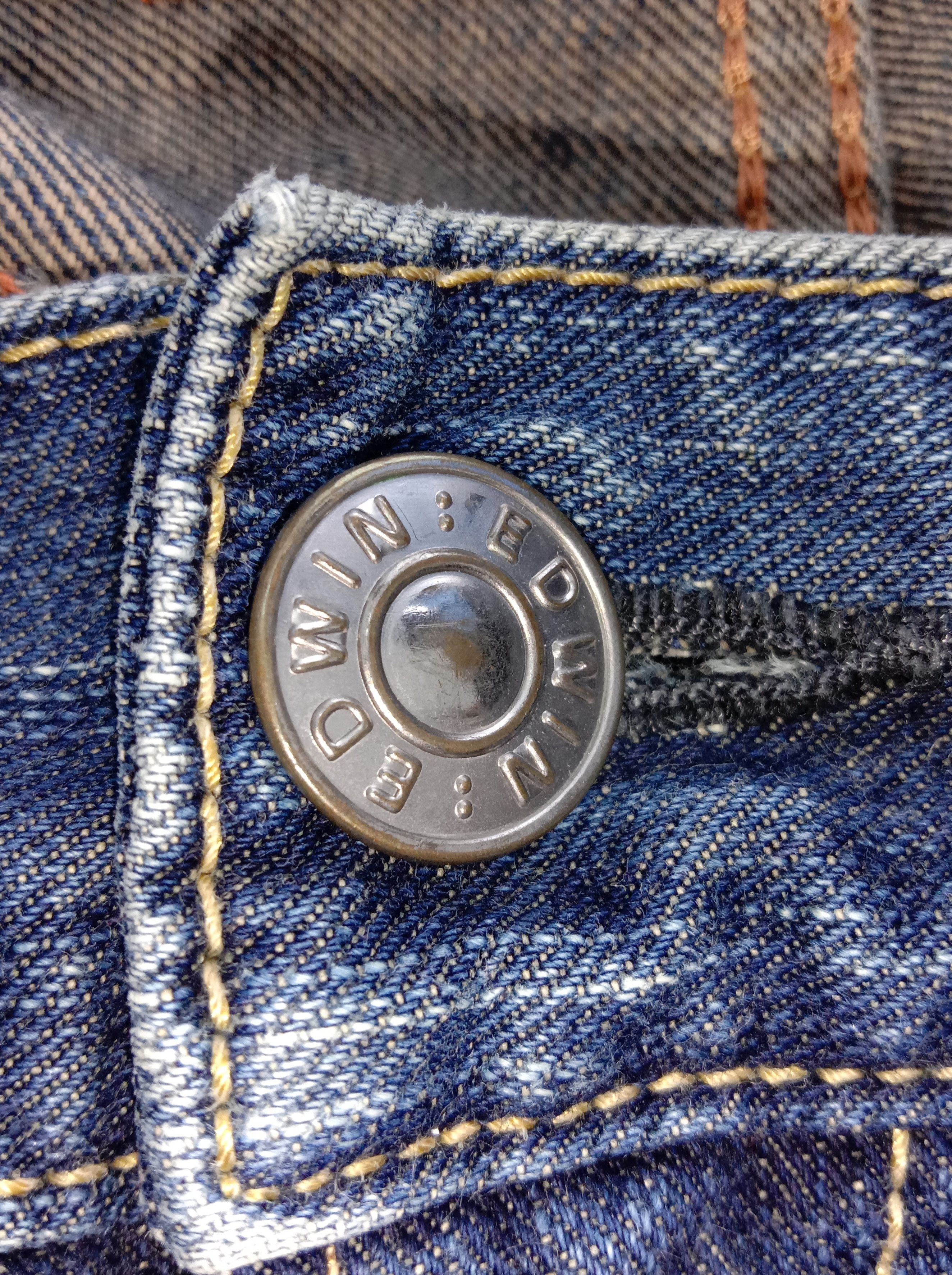 Edwin Vintage Edwin 404 XV-S Blue Wash Jeans Size US 34 / EU 50 - 8 Thumbnail