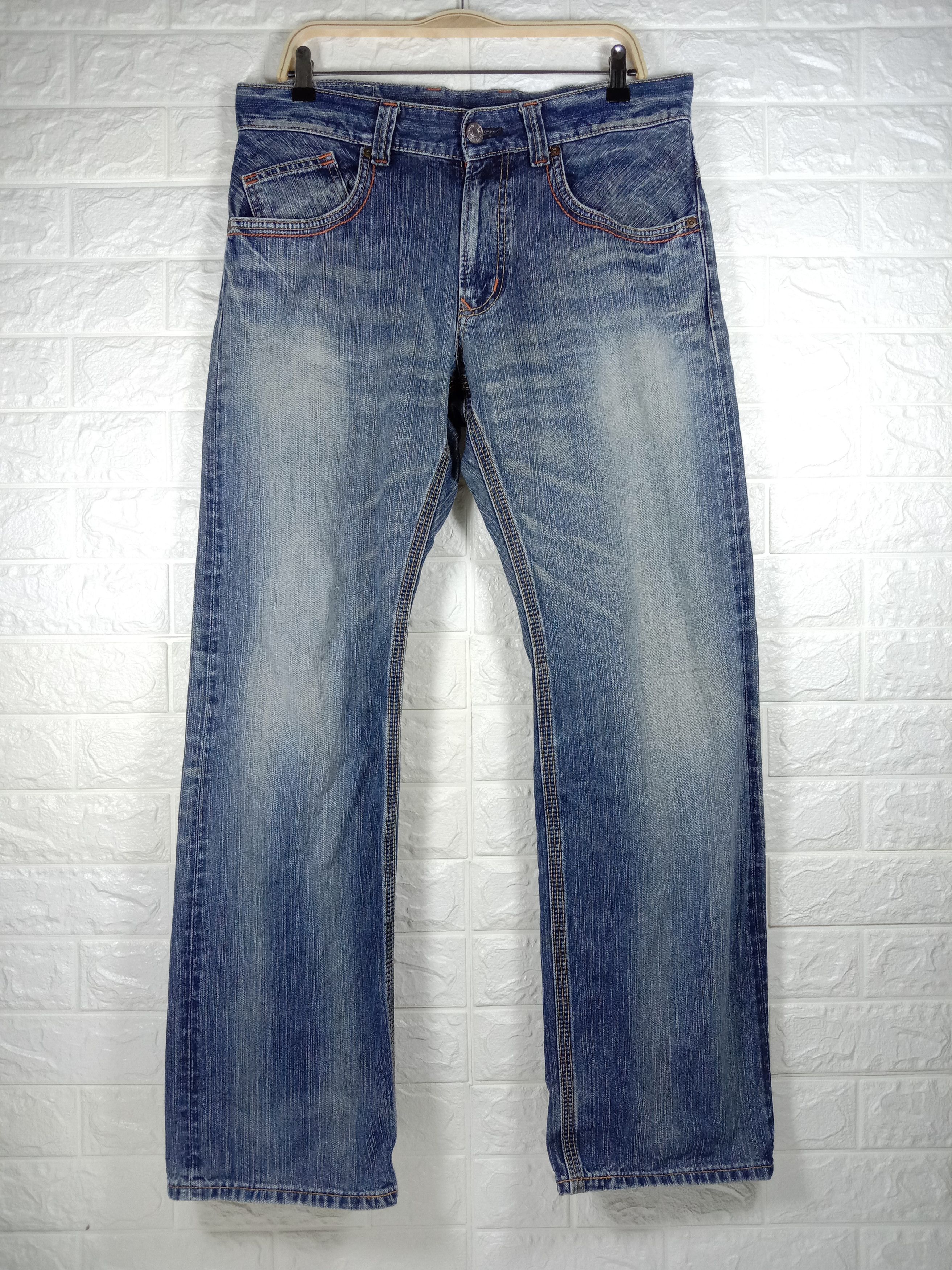 Edwin Vintage Edwin 404 XV-S Blue Wash Jeans Size US 34 / EU 50 - 4 Thumbnail