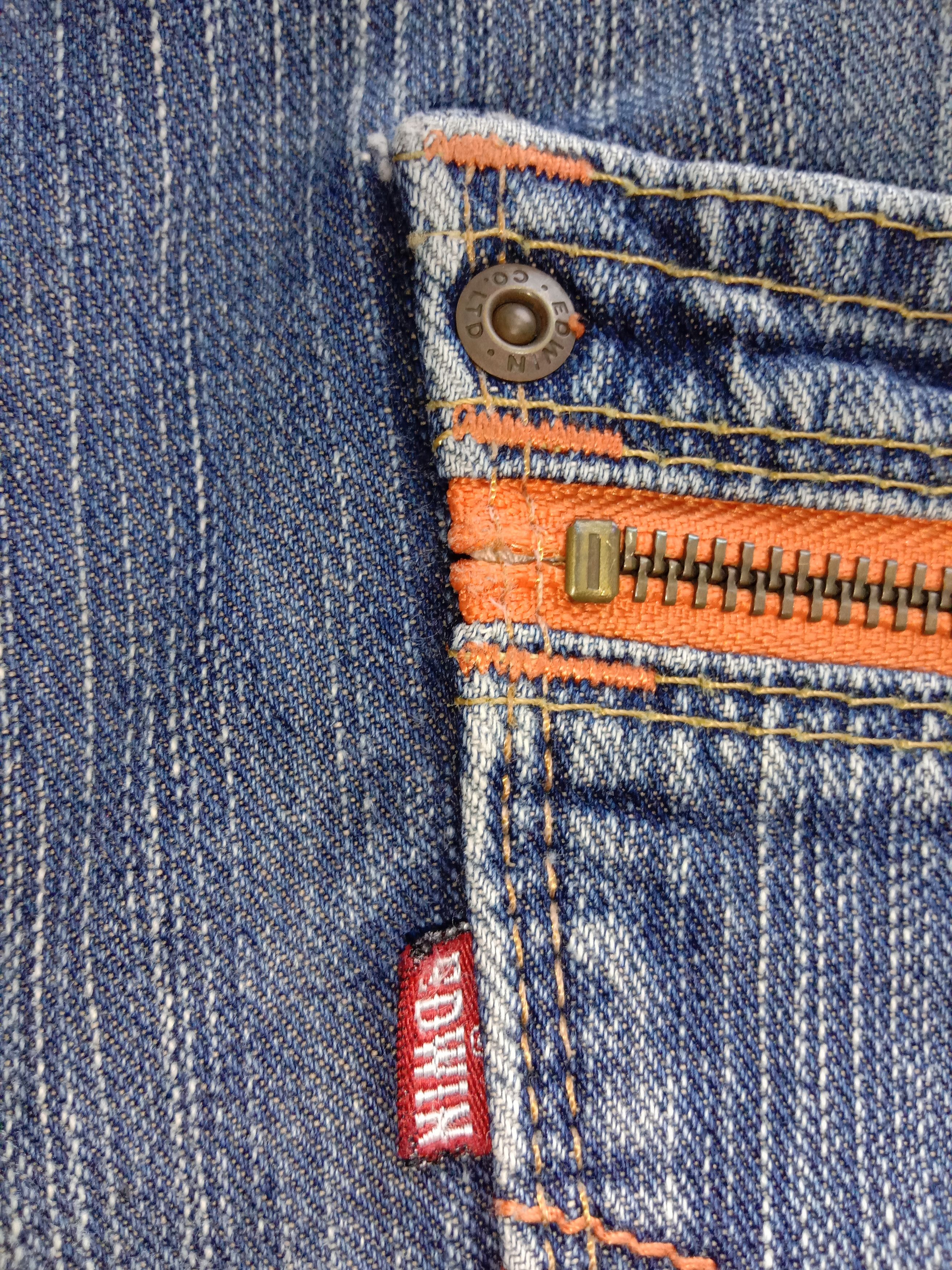Edwin Vintage Edwin 404 XV-S Blue Wash Jeans Size US 34 / EU 50 - 9 Thumbnail