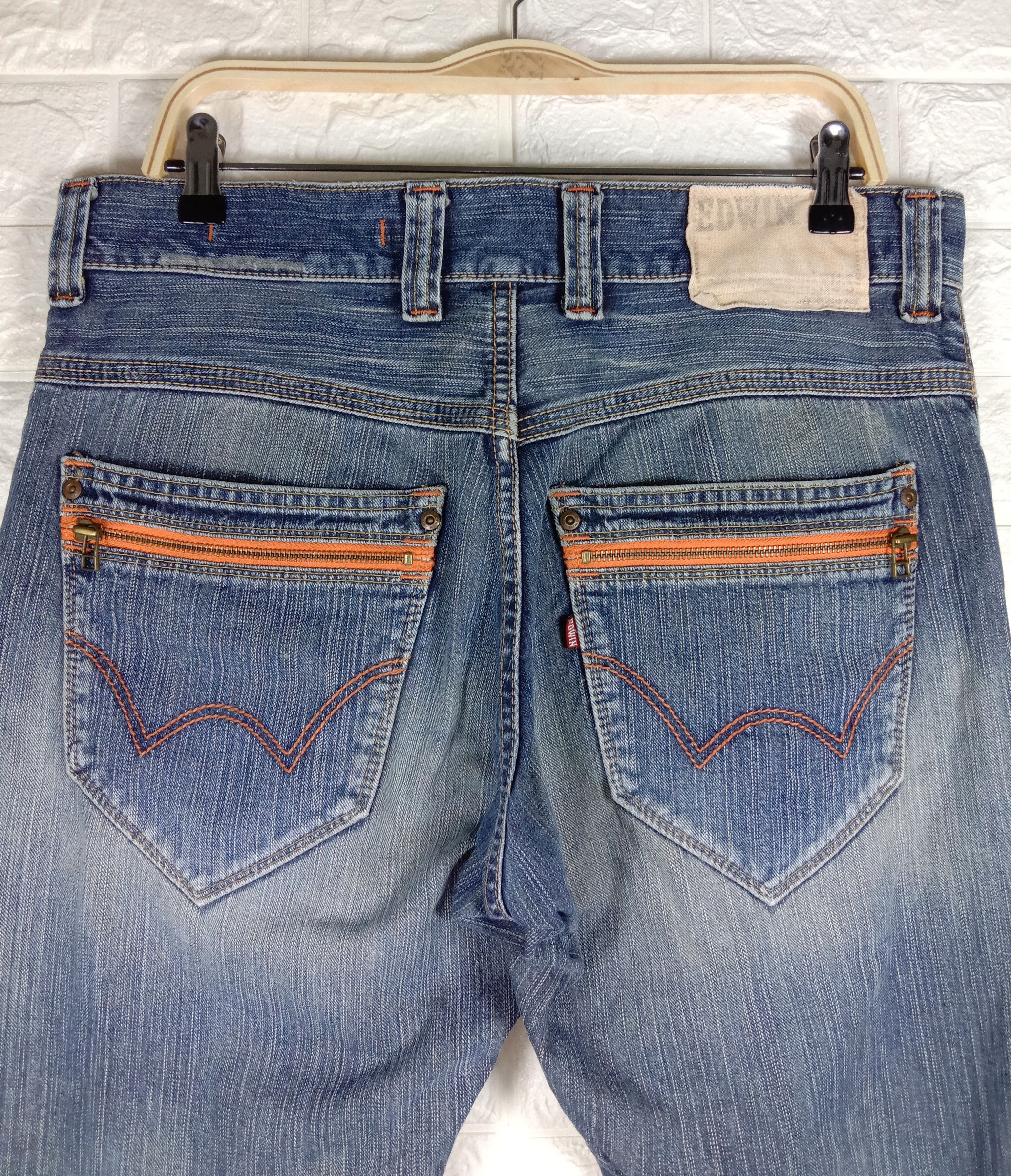 Edwin Vintage Edwin 404 XV-S Blue Wash Jeans Size US 34 / EU 50 - 2 Thumbnail