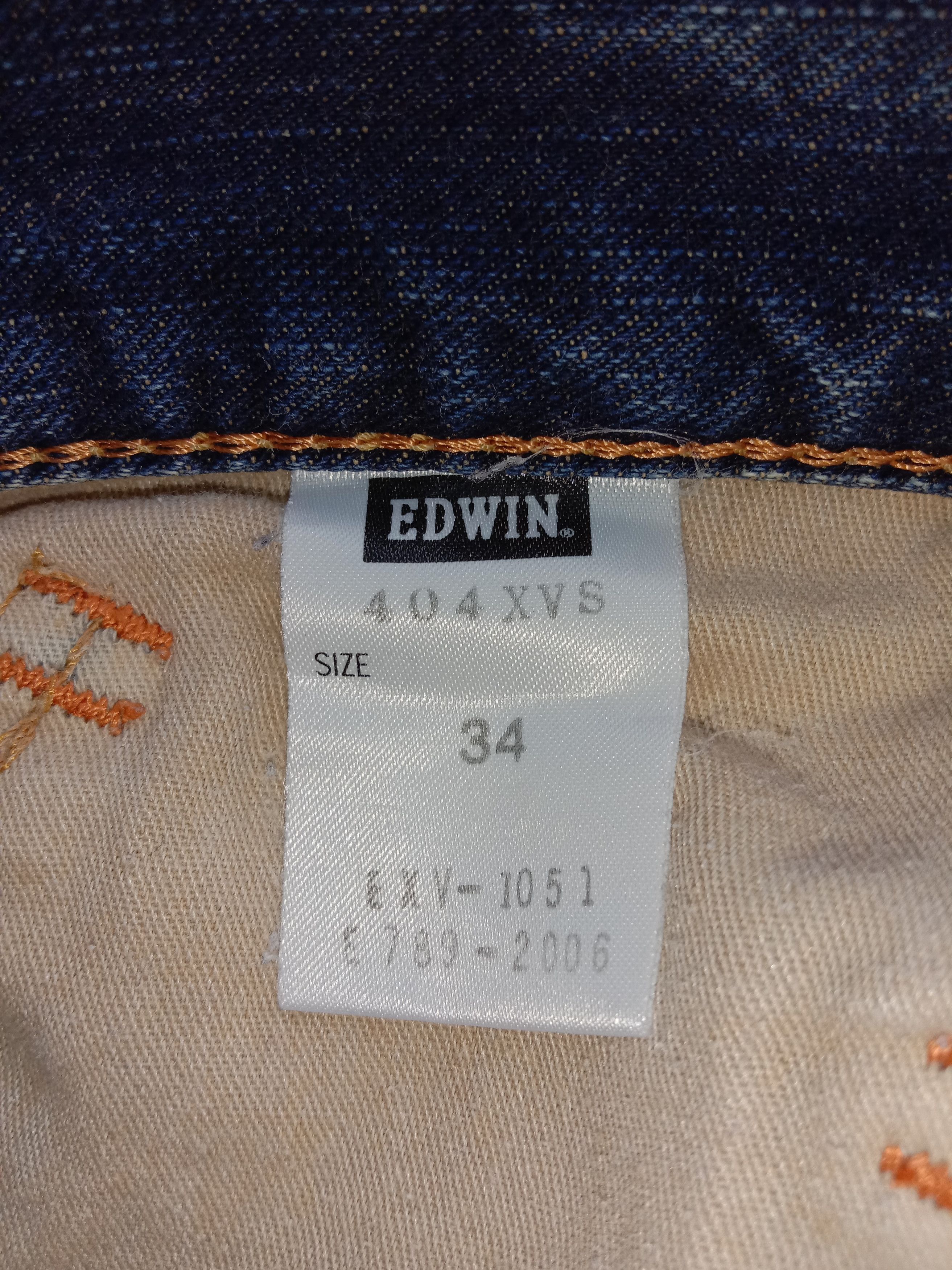 Edwin Vintage Edwin 404 XV-S Blue Wash Jeans Size US 34 / EU 50 - 10 Thumbnail