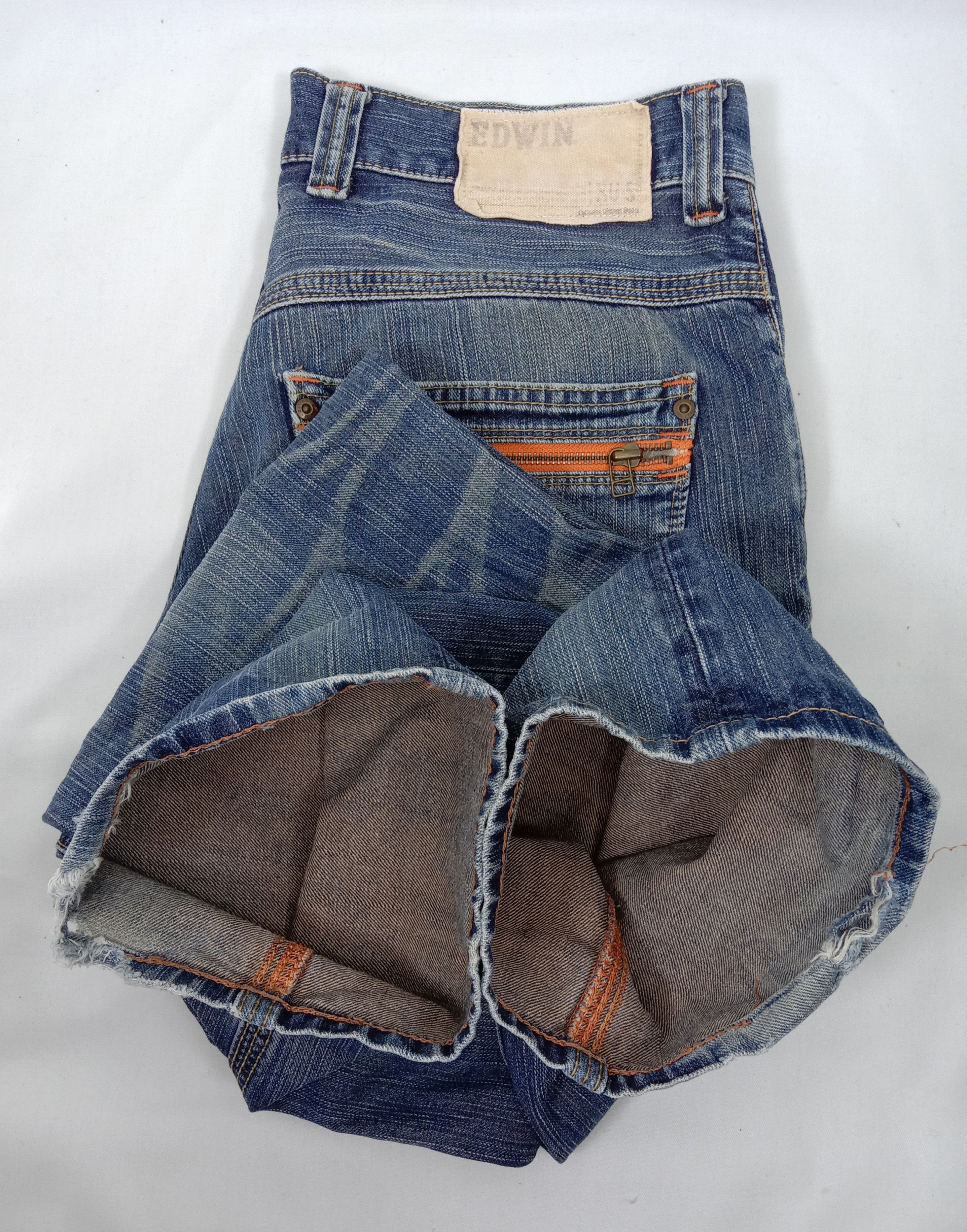 Edwin Vintage Edwin 404 XV-S Blue Wash Jeans Size US 34 / EU 50 - 13 Thumbnail