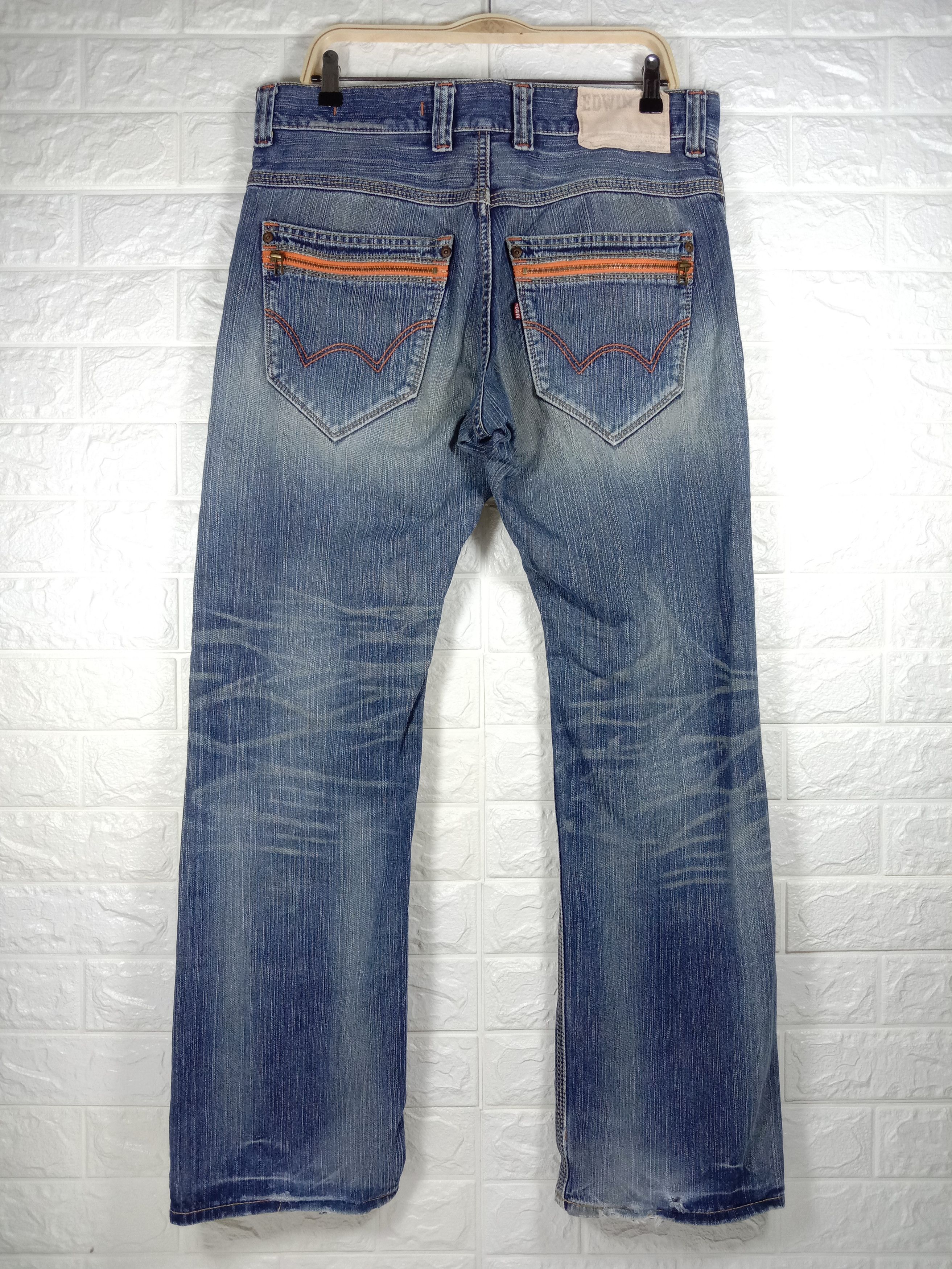 Edwin Vintage Edwin 404 XV-S Blue Wash Jeans Size US 34 / EU 50 - 1 Thumbnail