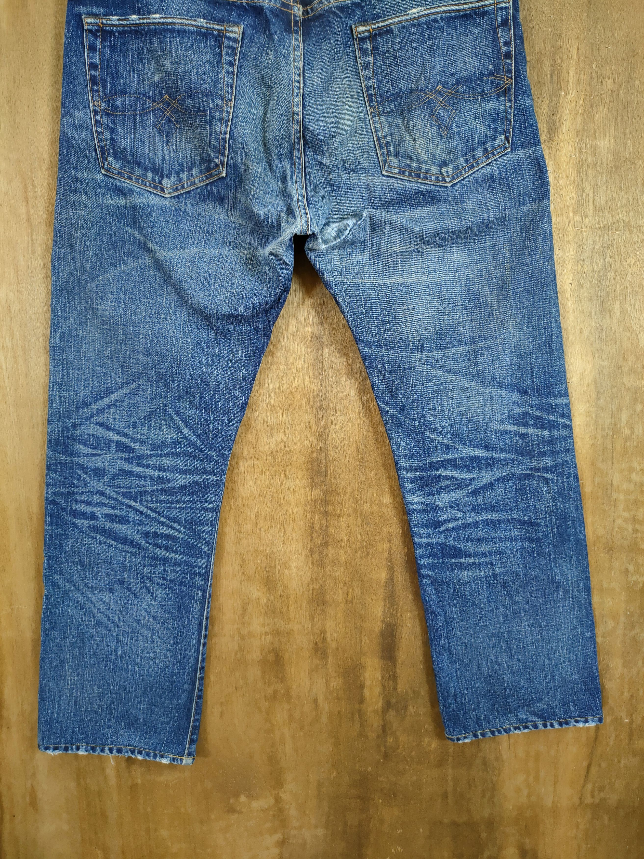 RRL Ralph Lauren RRL double R japan woven selvedge distressed denim #46-893DL Size US 34 / EU 50 - 8 Thumbnail