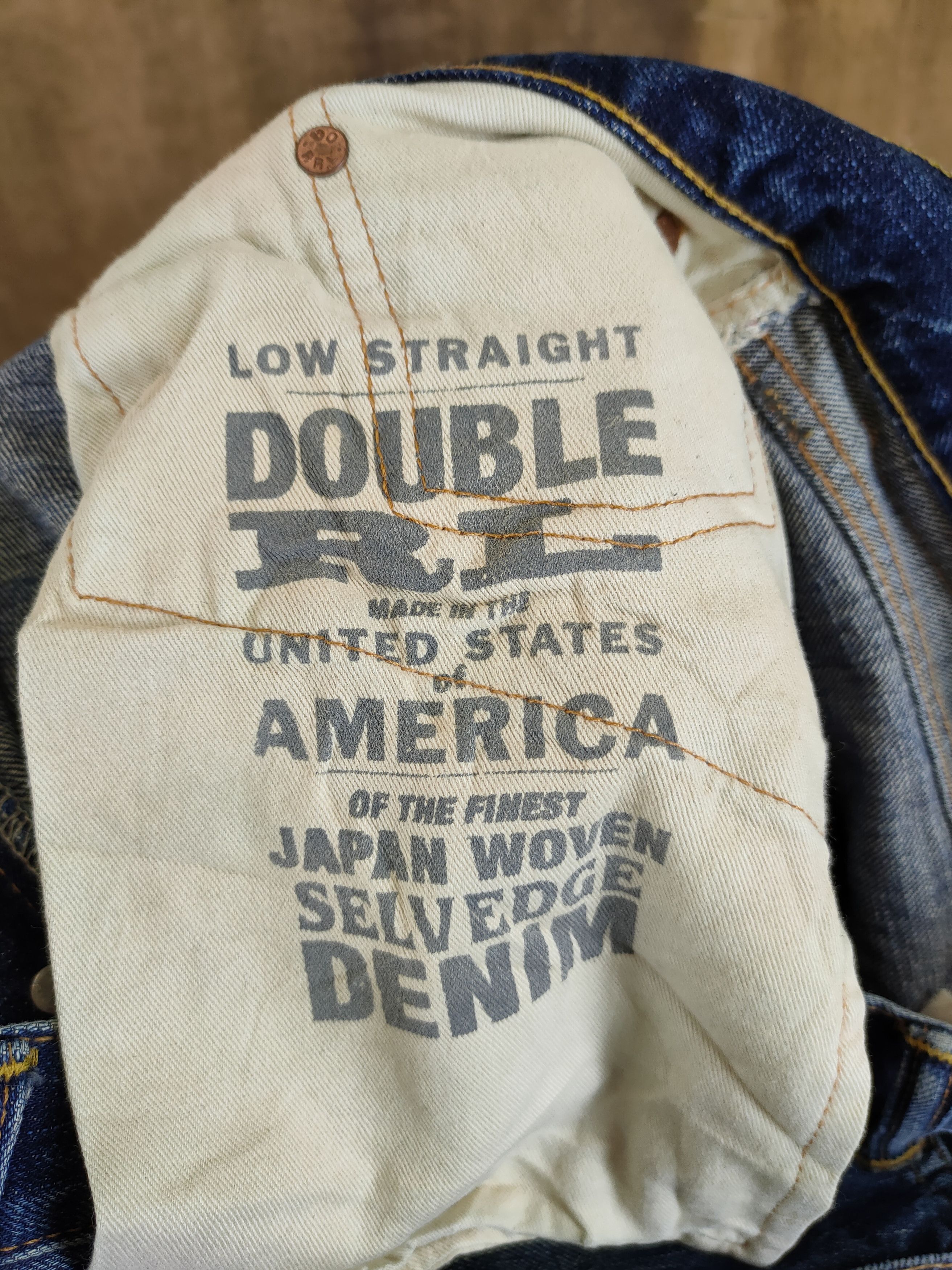 RRL Ralph Lauren RRL double R japan woven selvedge distressed denim #46-893DL Size US 34 / EU 50 - 13 Thumbnail
