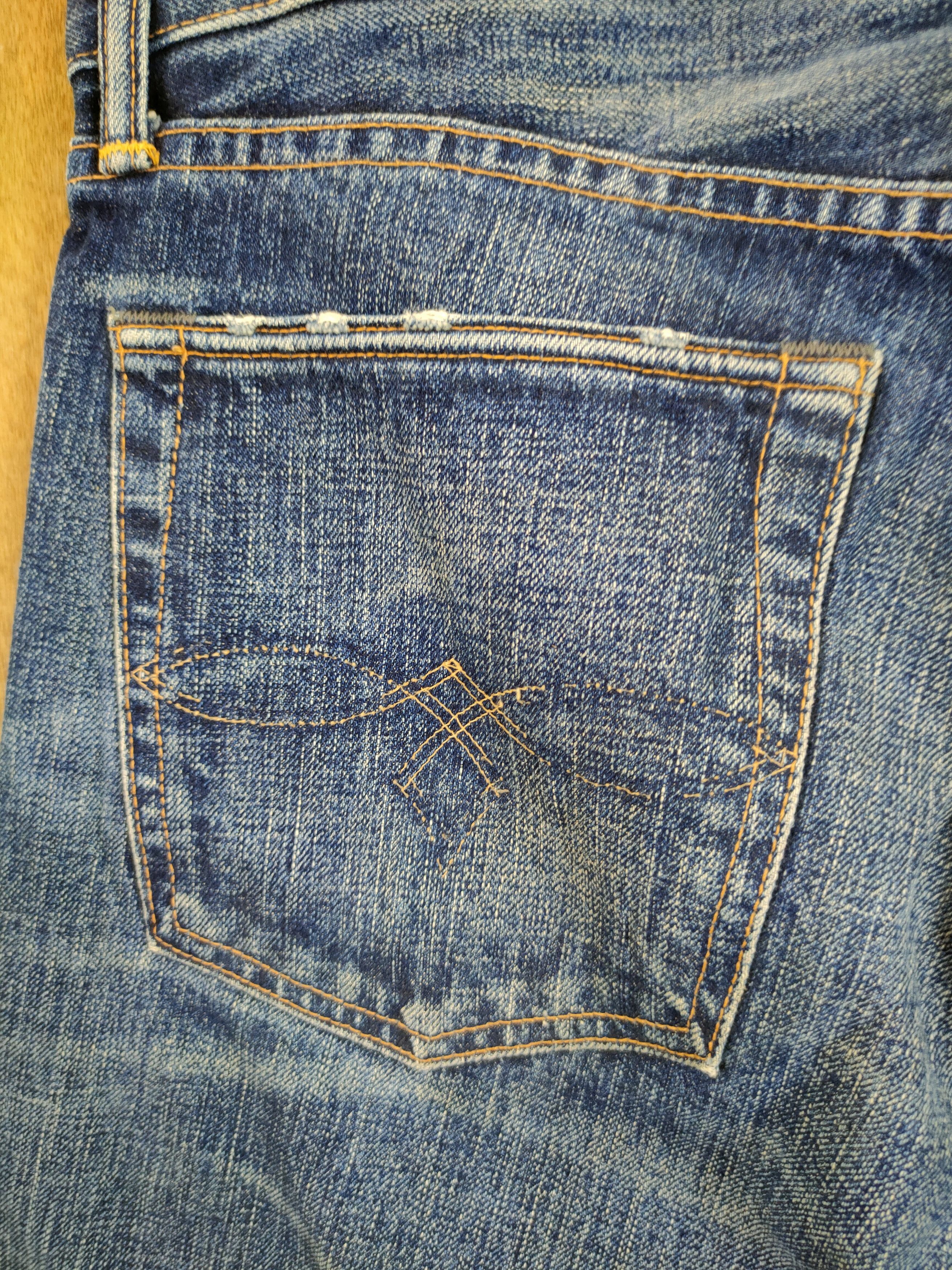 RRL Ralph Lauren RRL double R japan woven selvedge distressed denim #46-893DL Size US 34 / EU 50 - 12 Thumbnail