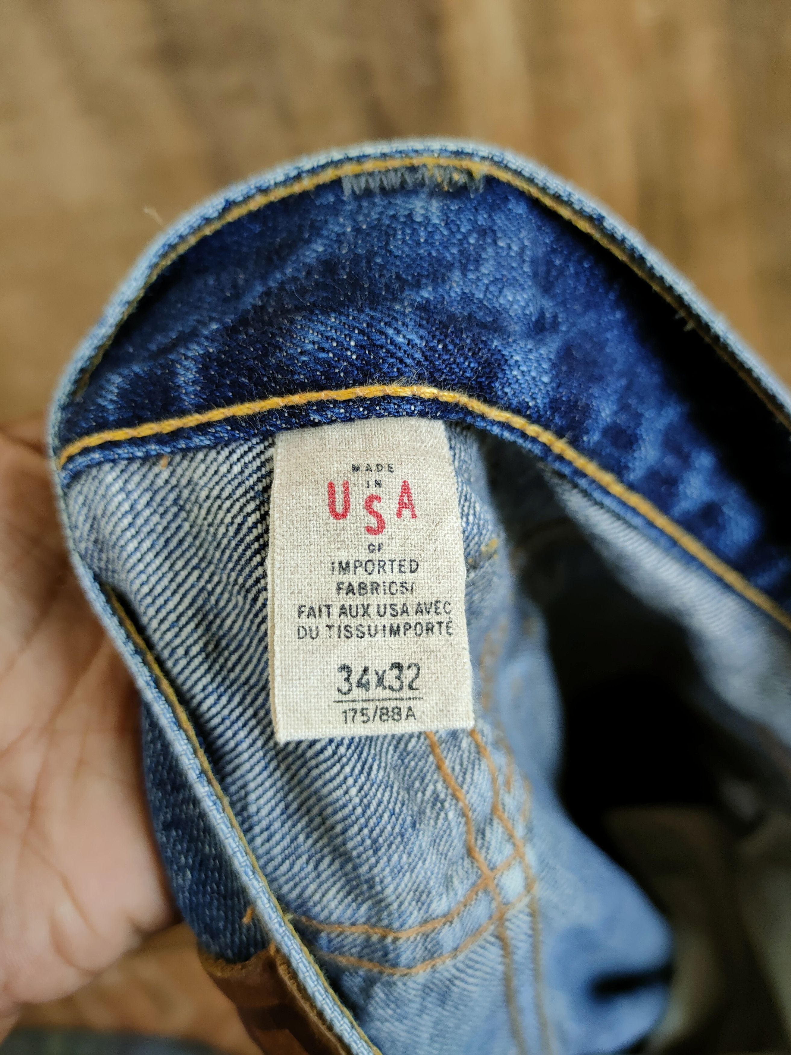 RRL Ralph Lauren RRL double R japan woven selvedge distressed denim #46-893DL Size US 34 / EU 50 - 15 Thumbnail