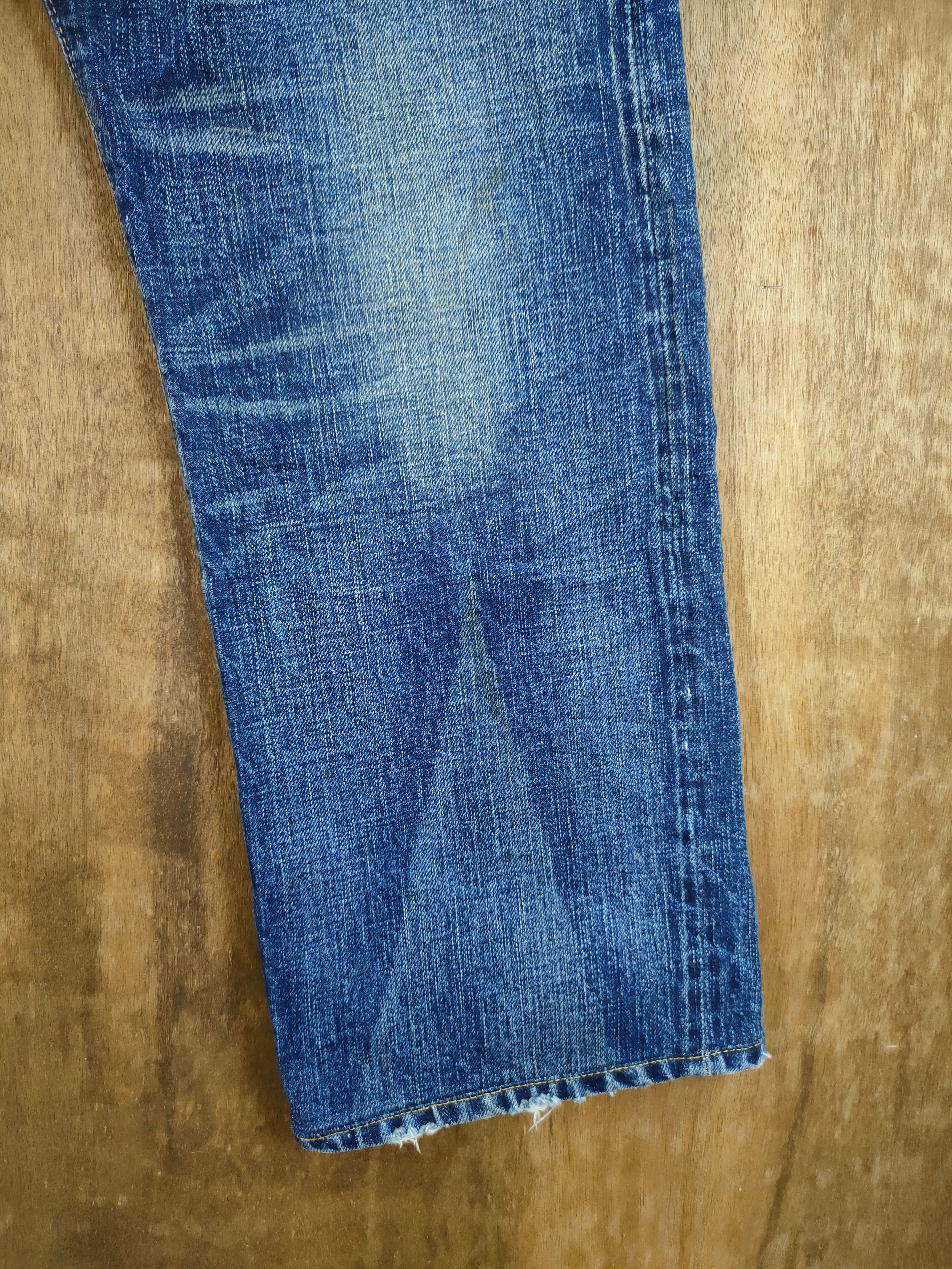 RRL Ralph Lauren RRL double R japan woven selvedge distressed denim #46-893DL Size US 34 / EU 50 - 2 Thumbnail