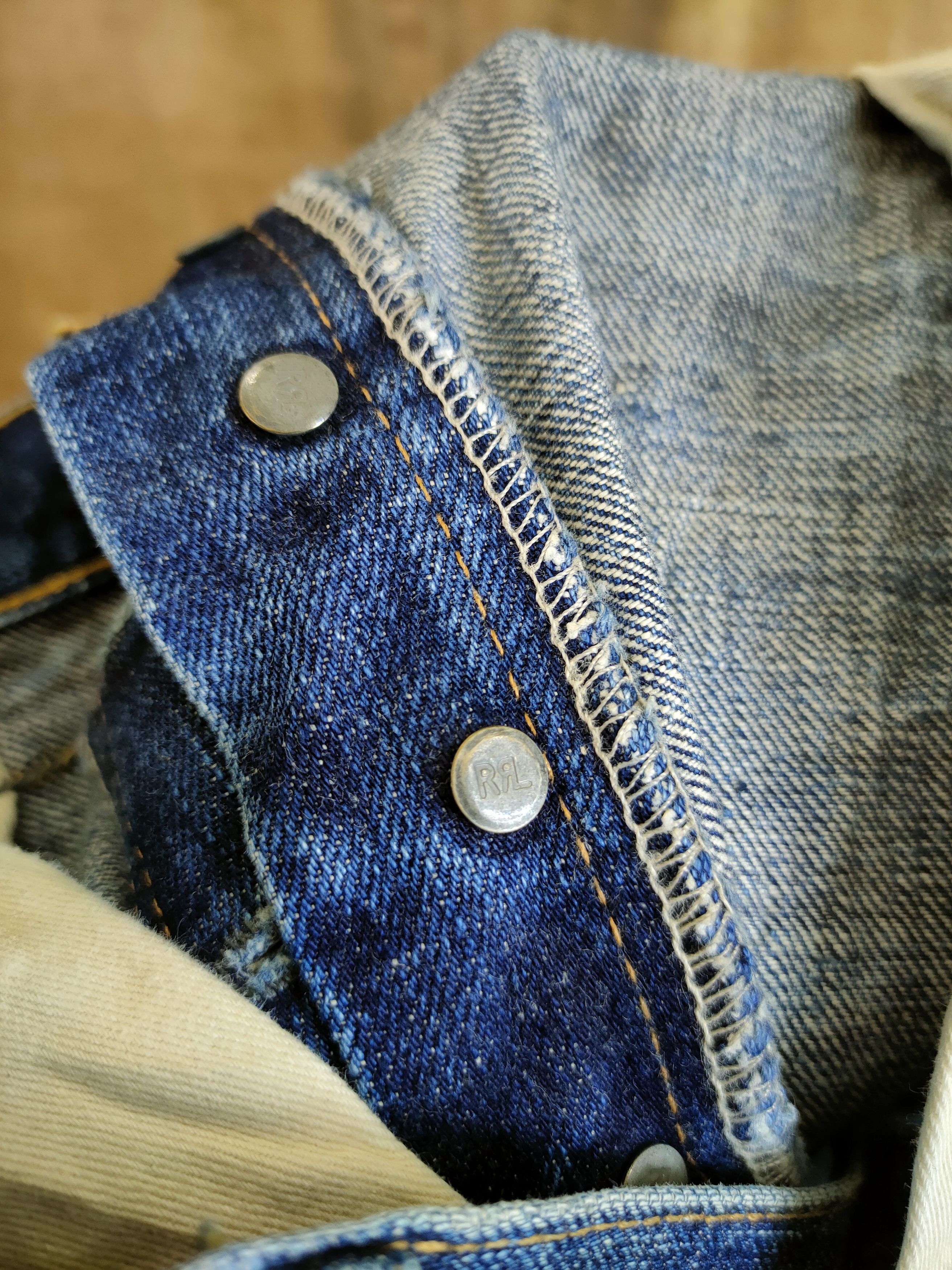 RRL Ralph Lauren RRL double R japan woven selvedge distressed denim #46-893DL Size US 34 / EU 50 - 14 Thumbnail