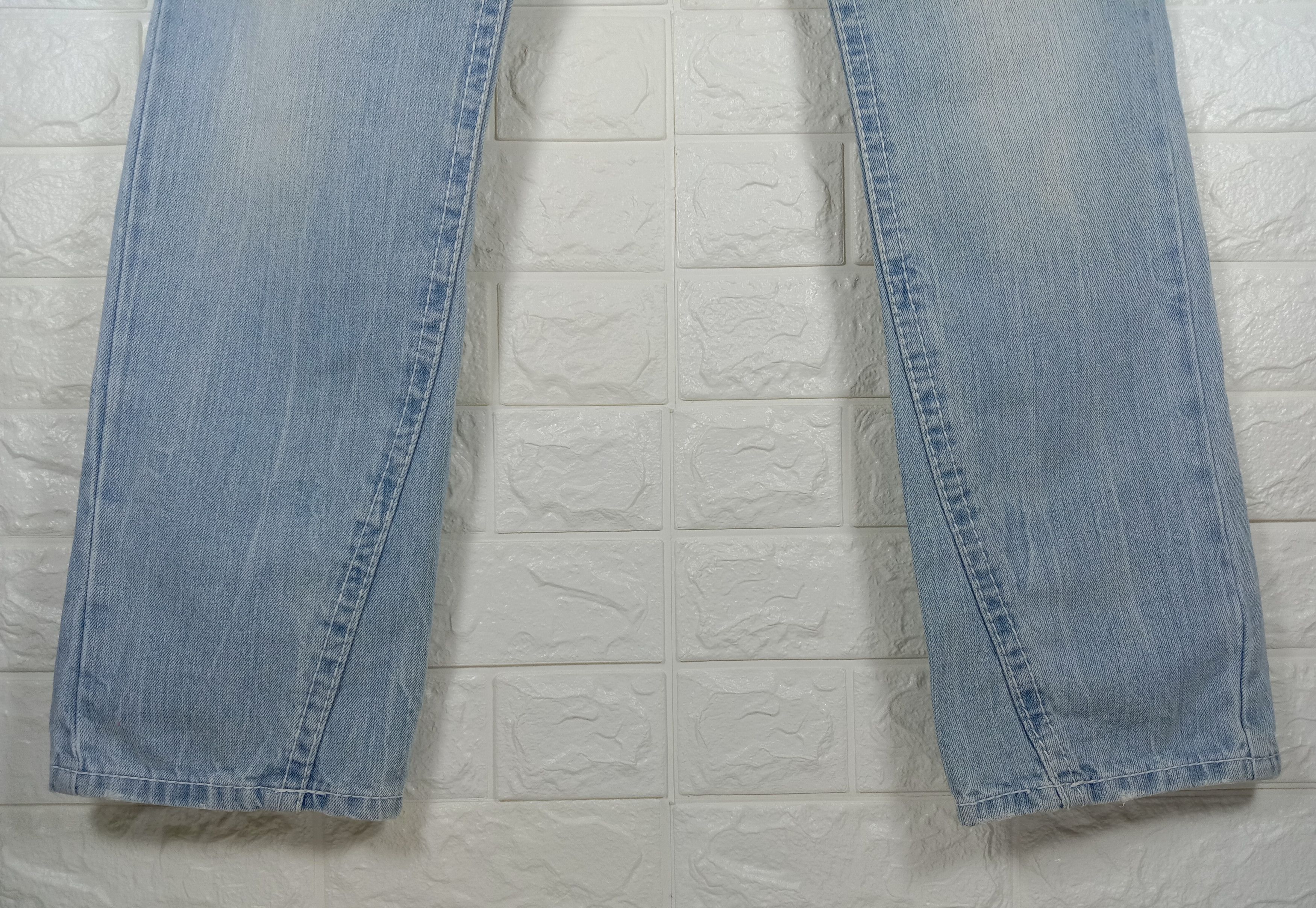 Japanese Brand Vintage Japanese Blue Moon Blue Surf Style Patched Jeans Size 30" / US 8 / IT 44 - 4 Thumbnail