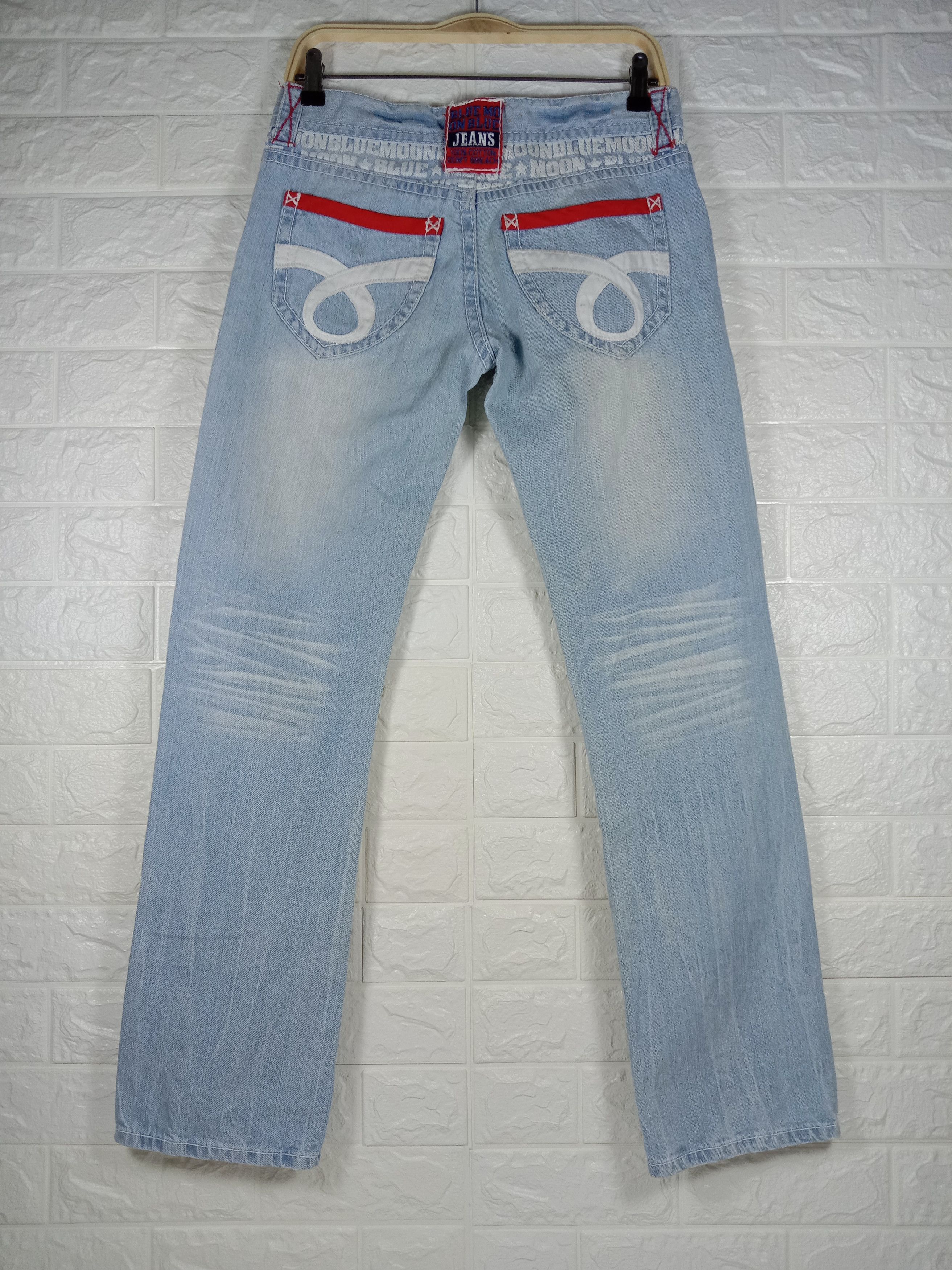 Japanese Brand Vintage Japanese Blue Moon Blue Surf Style Patched Jeans Size 30" / US 8 / IT 44 - 5 Thumbnail