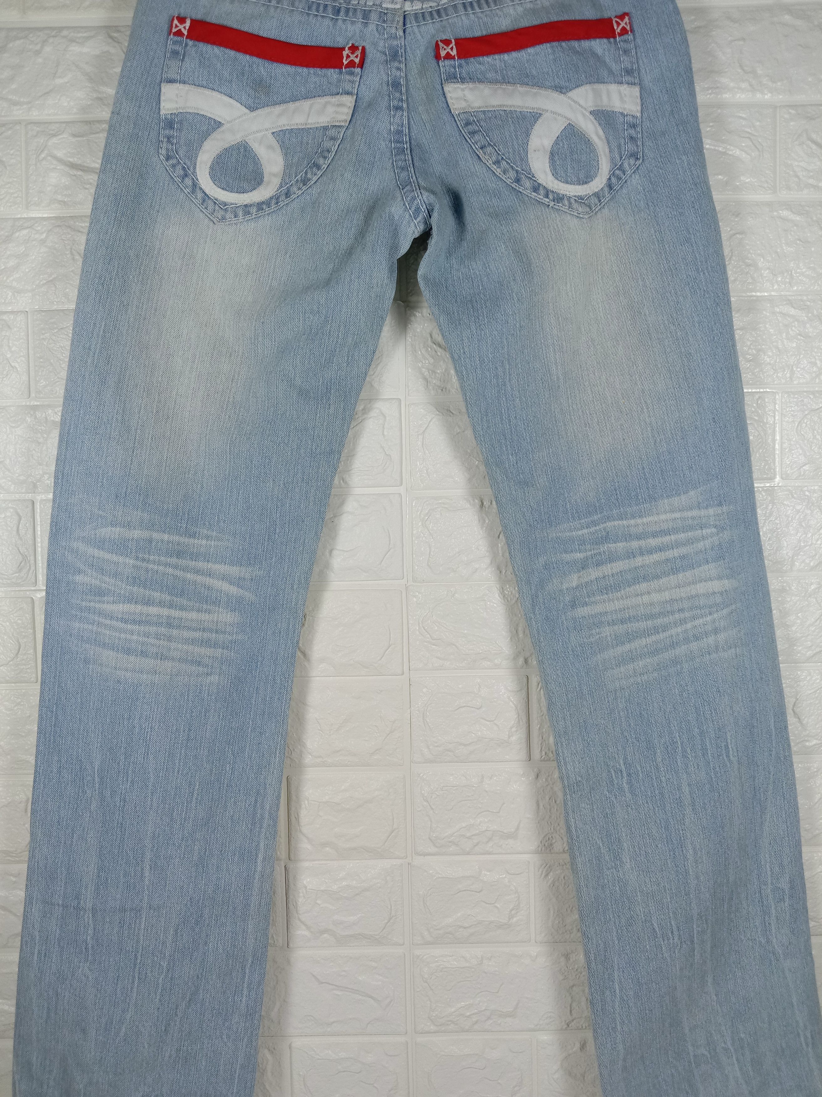 Japanese Brand Vintage Japanese Blue Moon Blue Surf Style Patched Jeans Size 30" / US 8 / IT 44 - 7 Thumbnail