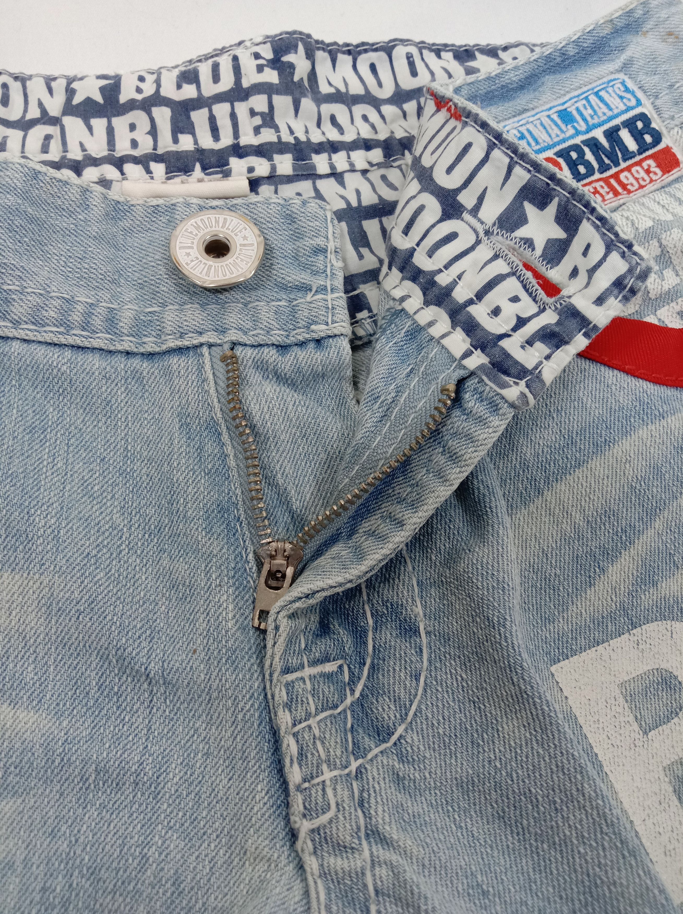 Japanese Brand Vintage Japanese Blue Moon Blue Surf Style Patched Jeans Size 30" / US 8 / IT 44 - 9 Thumbnail