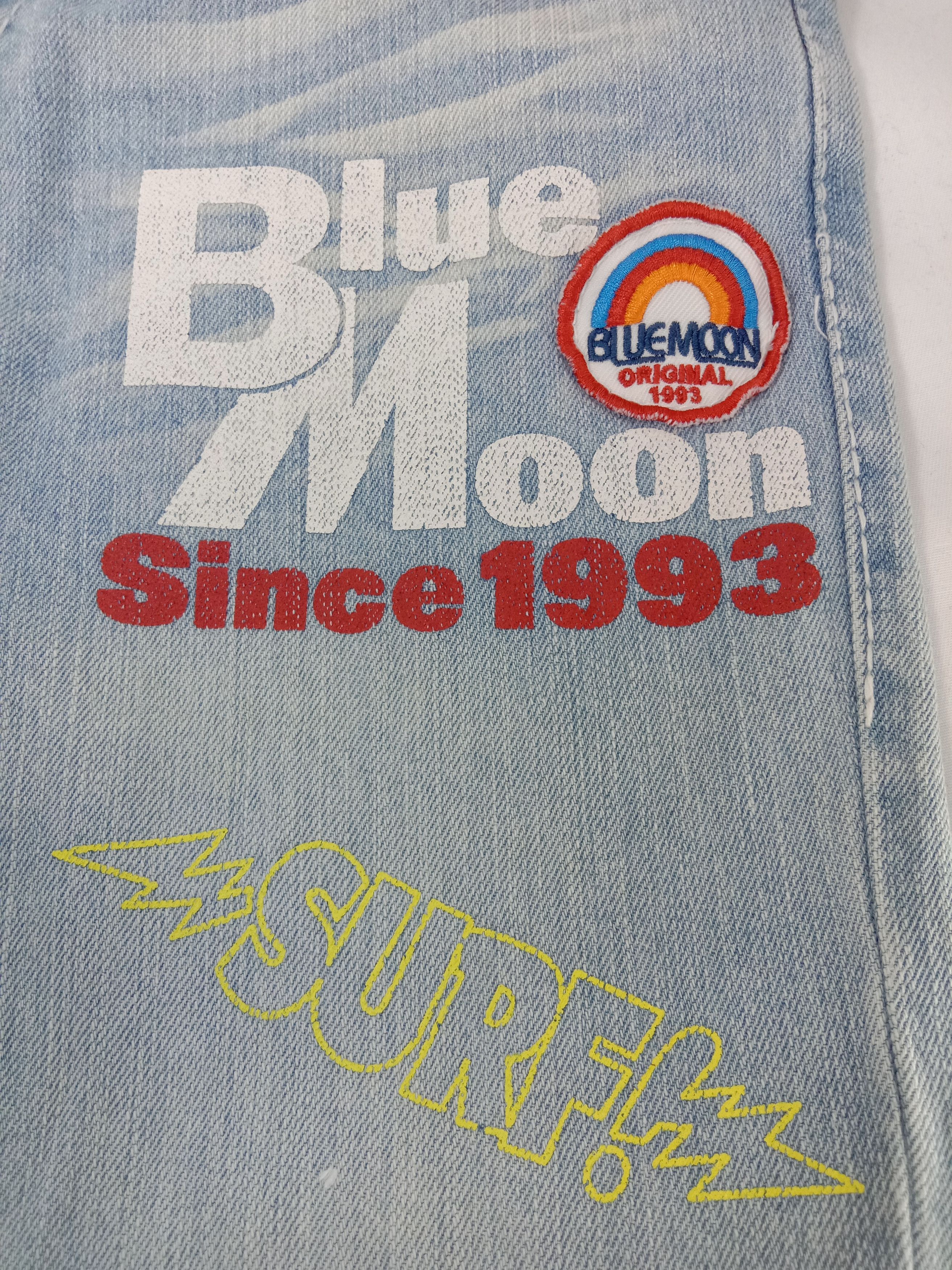 Japanese Brand Vintage Japanese Blue Moon Blue Surf Style Patched Jeans Size 30" / US 8 / IT 44 - 12 Thumbnail