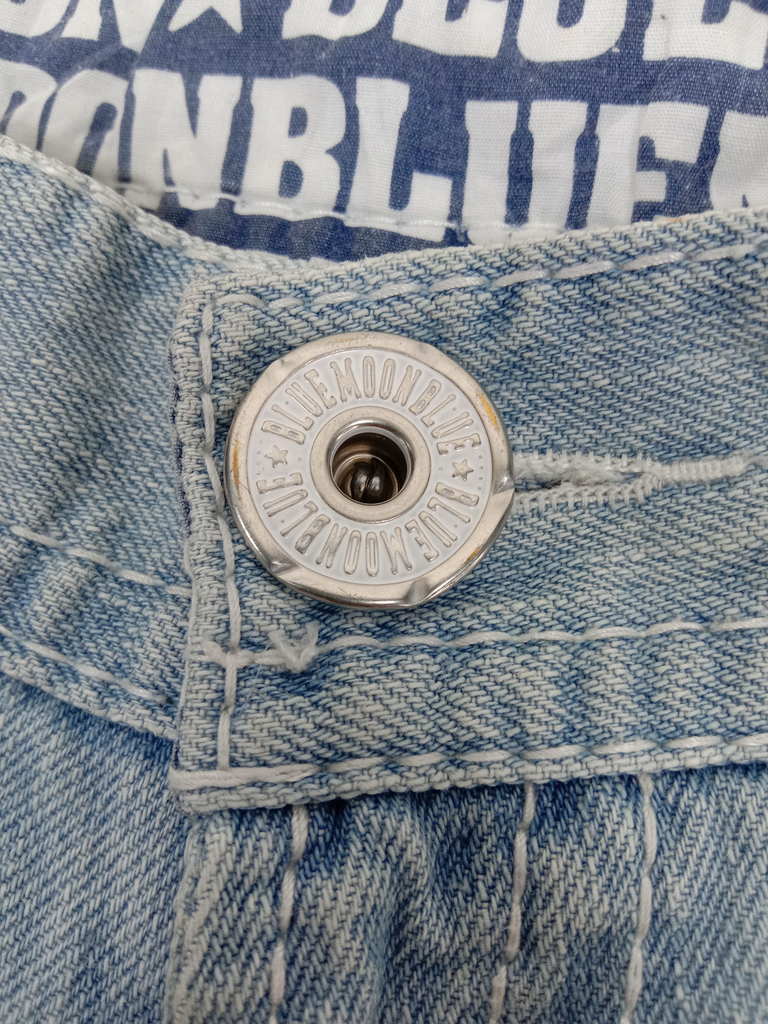 Japanese Brand Vintage Japanese Blue Moon Blue Surf Style Patched Jeans Size 30" / US 8 / IT 44 - 10 Thumbnail
