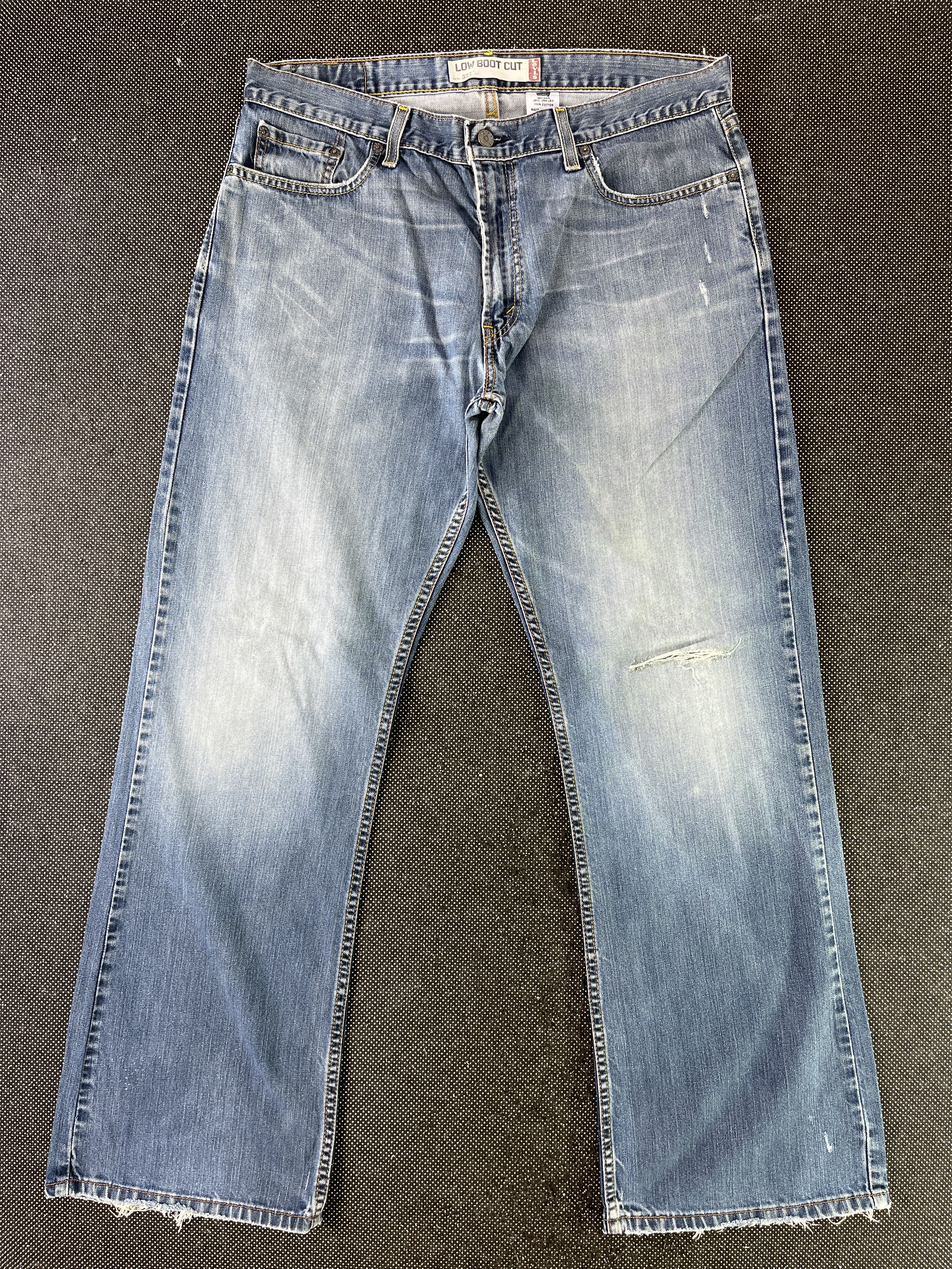 image of Vintage Levis 527 Flared Distressed Jeans - J309 in Blue, Men's (Size 38)