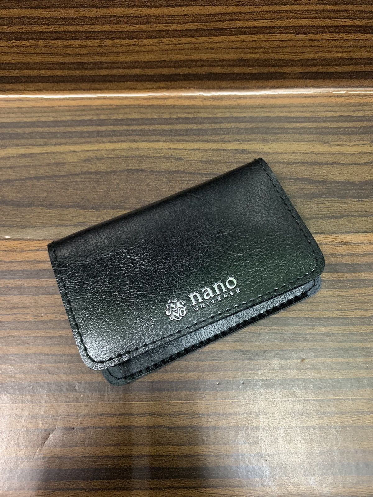 image of Archival Clothing x Nano Universe Archive Nano Universe Card Holder Wallet Leather in Black, Men's
