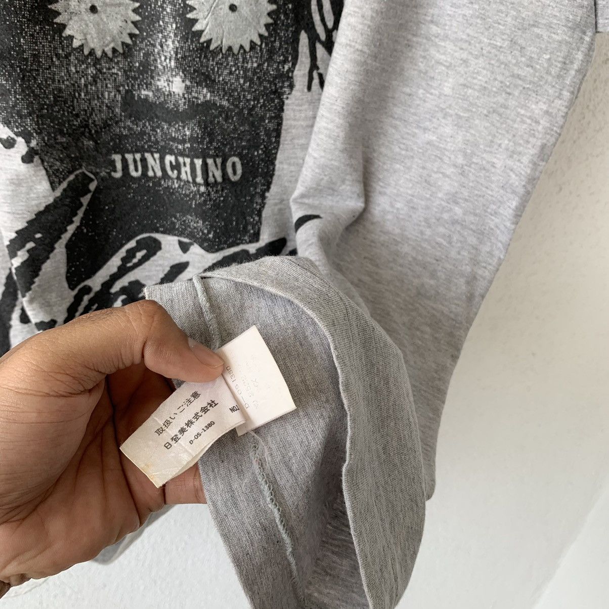 Japanese Brand JUNCHINO by JUNKO KOSHINO t shirt spell out big design.. Size US XL / EU 56 / 4 - 7 Thumbnail
