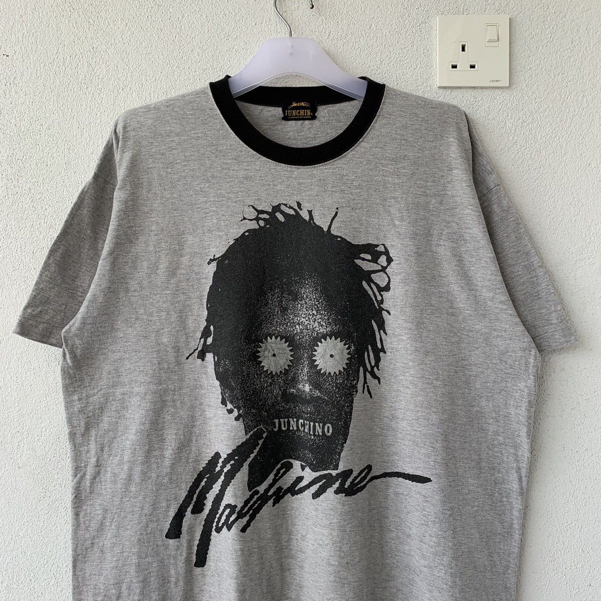 Japanese Brand JUNCHINO by JUNKO KOSHINO t shirt spell out big design.. Size US XL / EU 56 / 4 - 2 Thumbnail