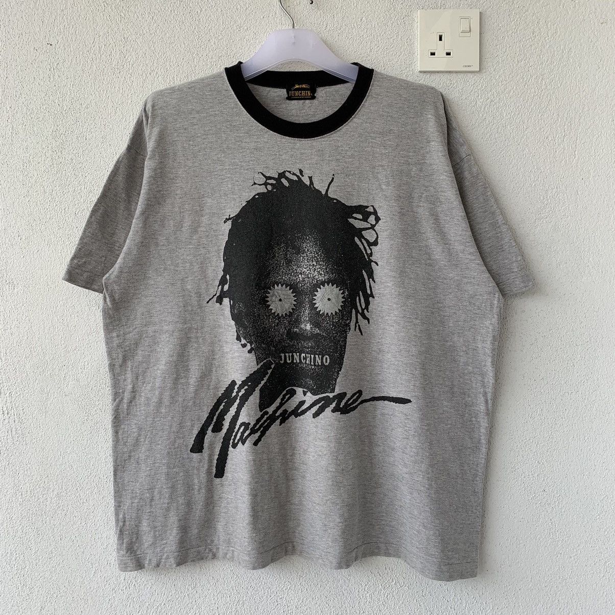 Japanese Brand JUNCHINO by JUNKO KOSHINO t shirt spell out big design.. Size US XL / EU 56 / 4 - 1 Thumbnail