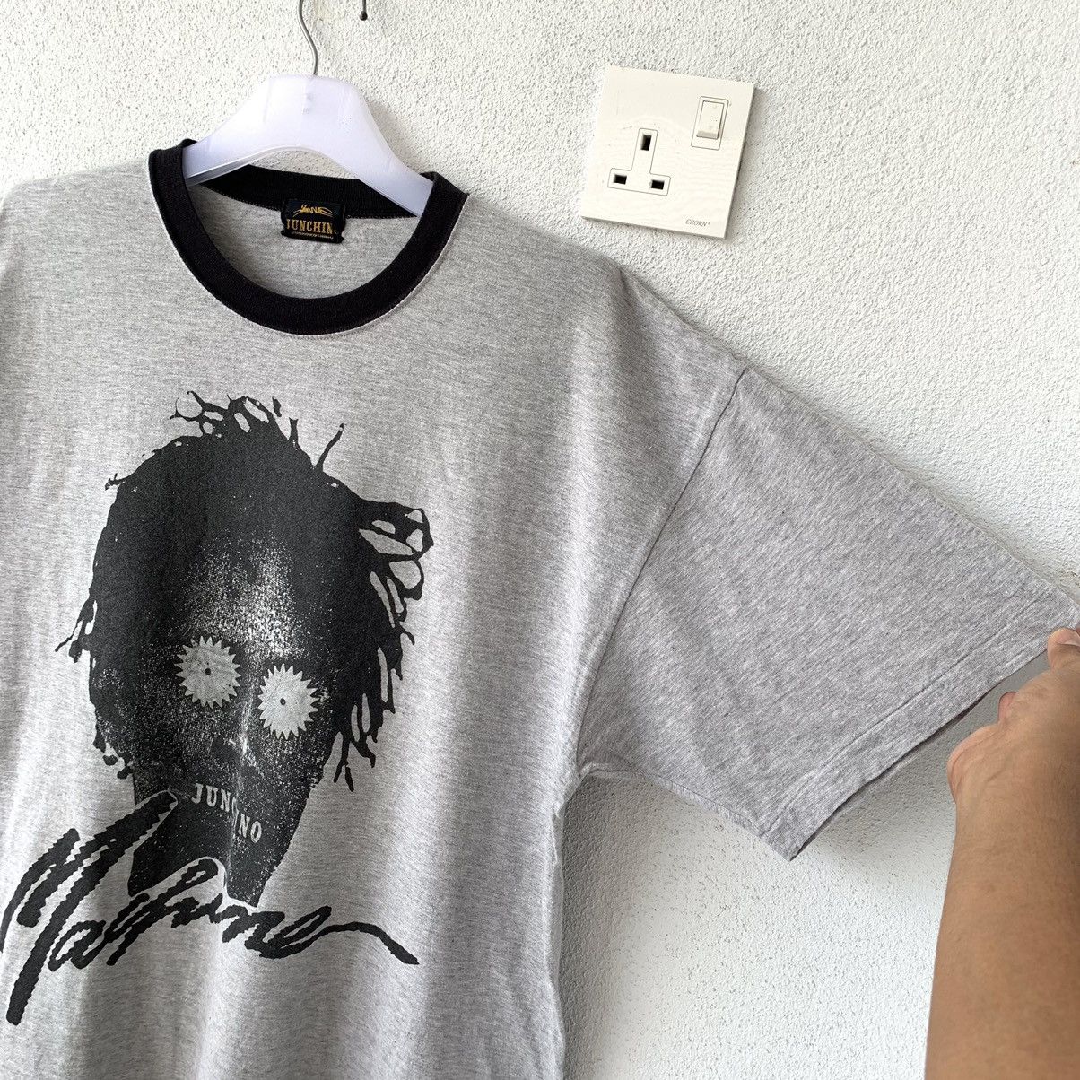 Japanese Brand JUNCHINO by JUNKO KOSHINO t shirt spell out big design.. Size US XL / EU 56 / 4 - 4 Thumbnail