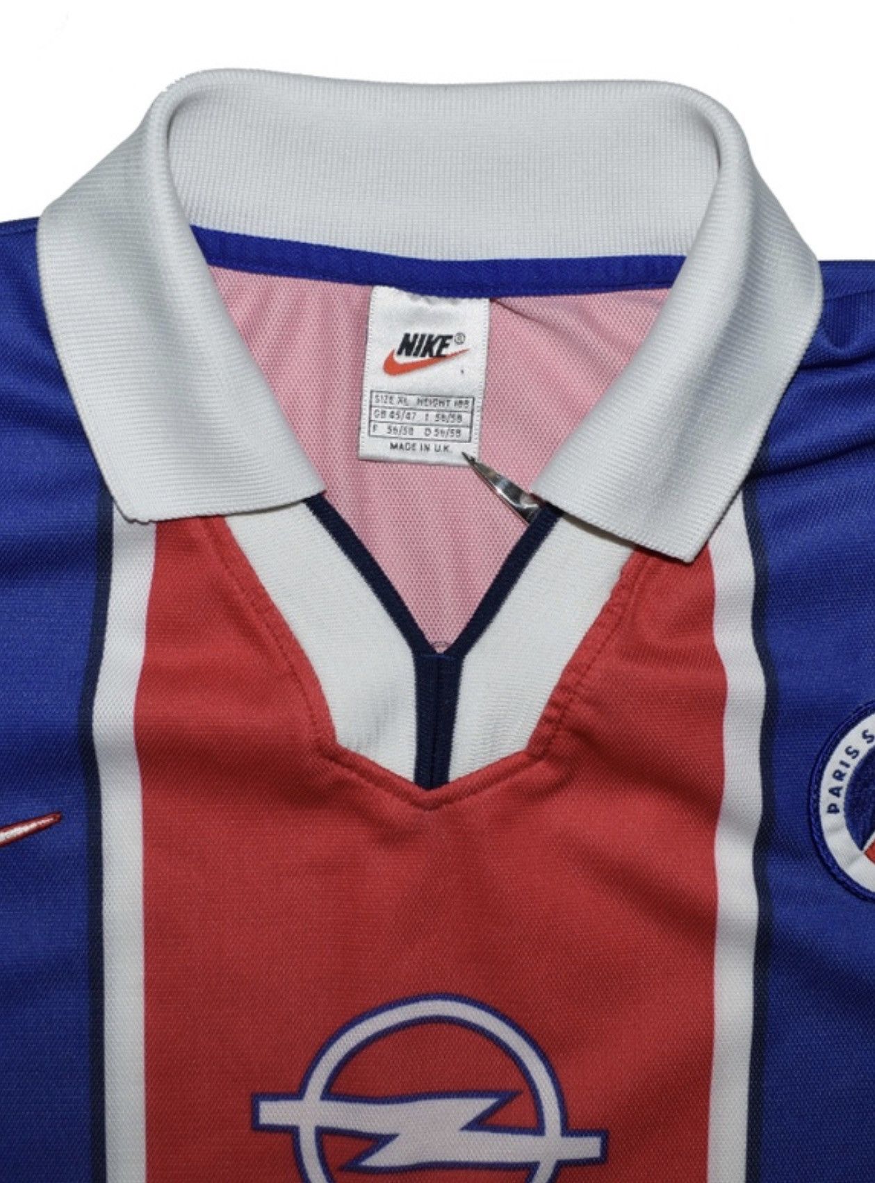 Nike × Vintage VINTAGE PARIS SAINT GERMAIN 97/98 SEASON HOME JERSY LEONARDO Size US L / EU 52-54 / 3 - 8 Thumbnail