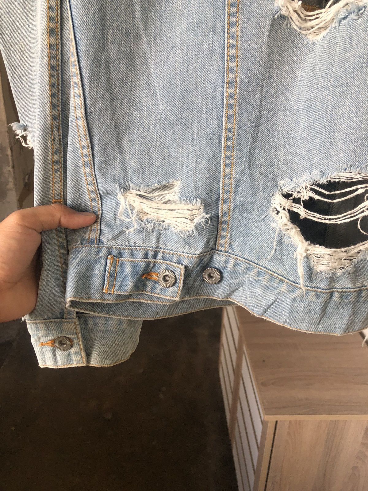 If Six Was Nine Vintage Lagenda Tokyo Distressed Trucker Jacket Like Kapital Size US M / EU 48-50 / 2 - 20 Thumbnail