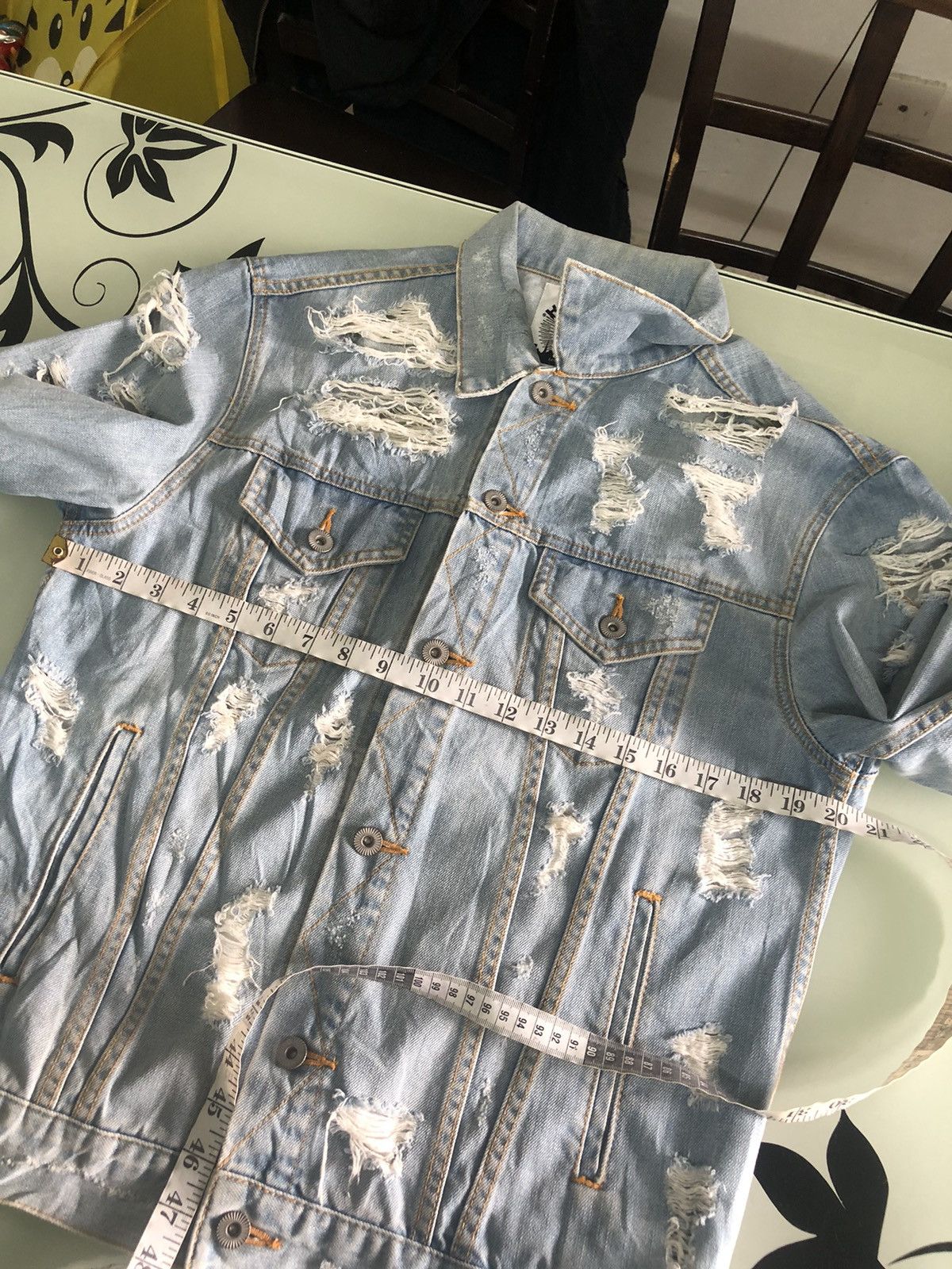 If Six Was Nine Vintage Lagenda Tokyo Distressed Trucker Jacket Like Kapital Size US M / EU 48-50 / 2 - 22 Thumbnail