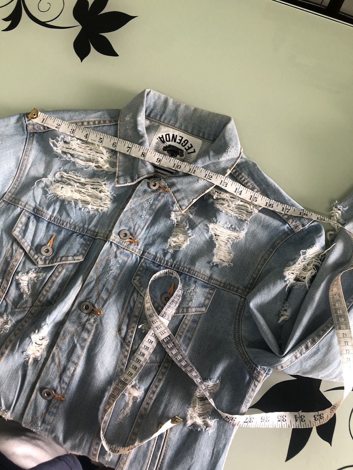 If Six Was Nine Vintage Lagenda Tokyo Distressed Trucker Jacket Like Kapital Size US M / EU 48-50 / 2 - 24 Thumbnail