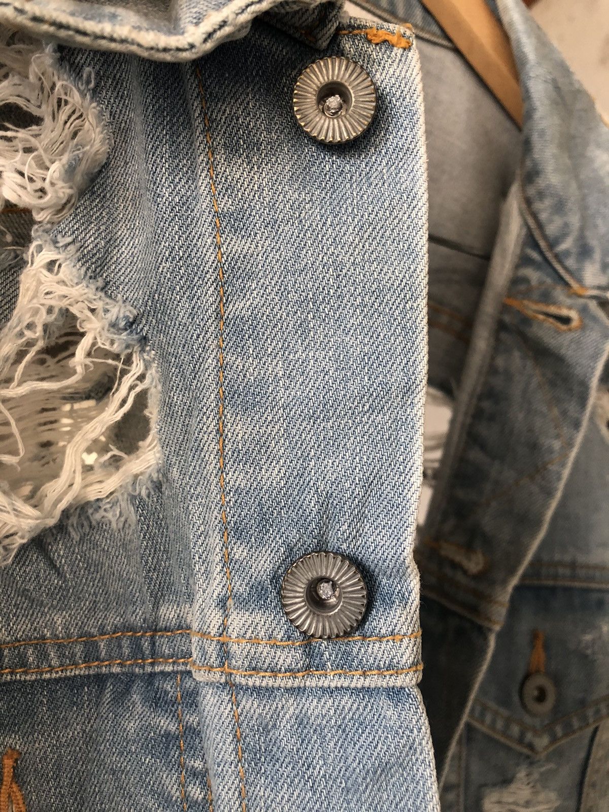 If Six Was Nine Vintage Lagenda Tokyo Distressed Trucker Jacket Like Kapital Size US M / EU 48-50 / 2 - 17 Thumbnail