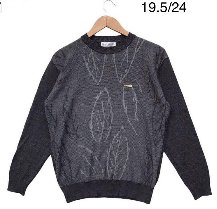 image of Guy Laroche Paris Knitwear Wool Thin in Grey, Men's (Size Small)