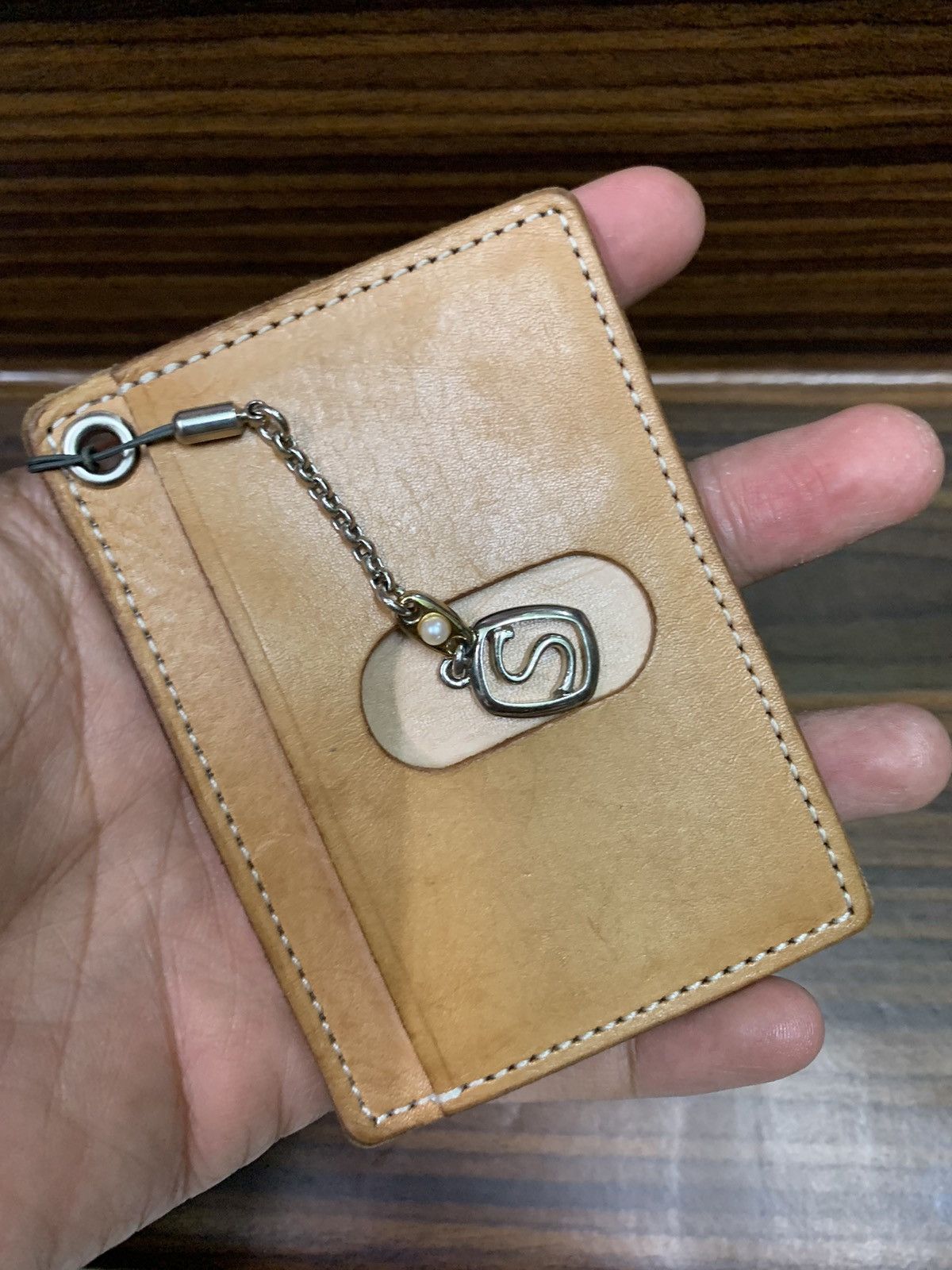 Leather Vintage Card Holder Leather wallet Size ONE SIZE - 4 Thumbnail