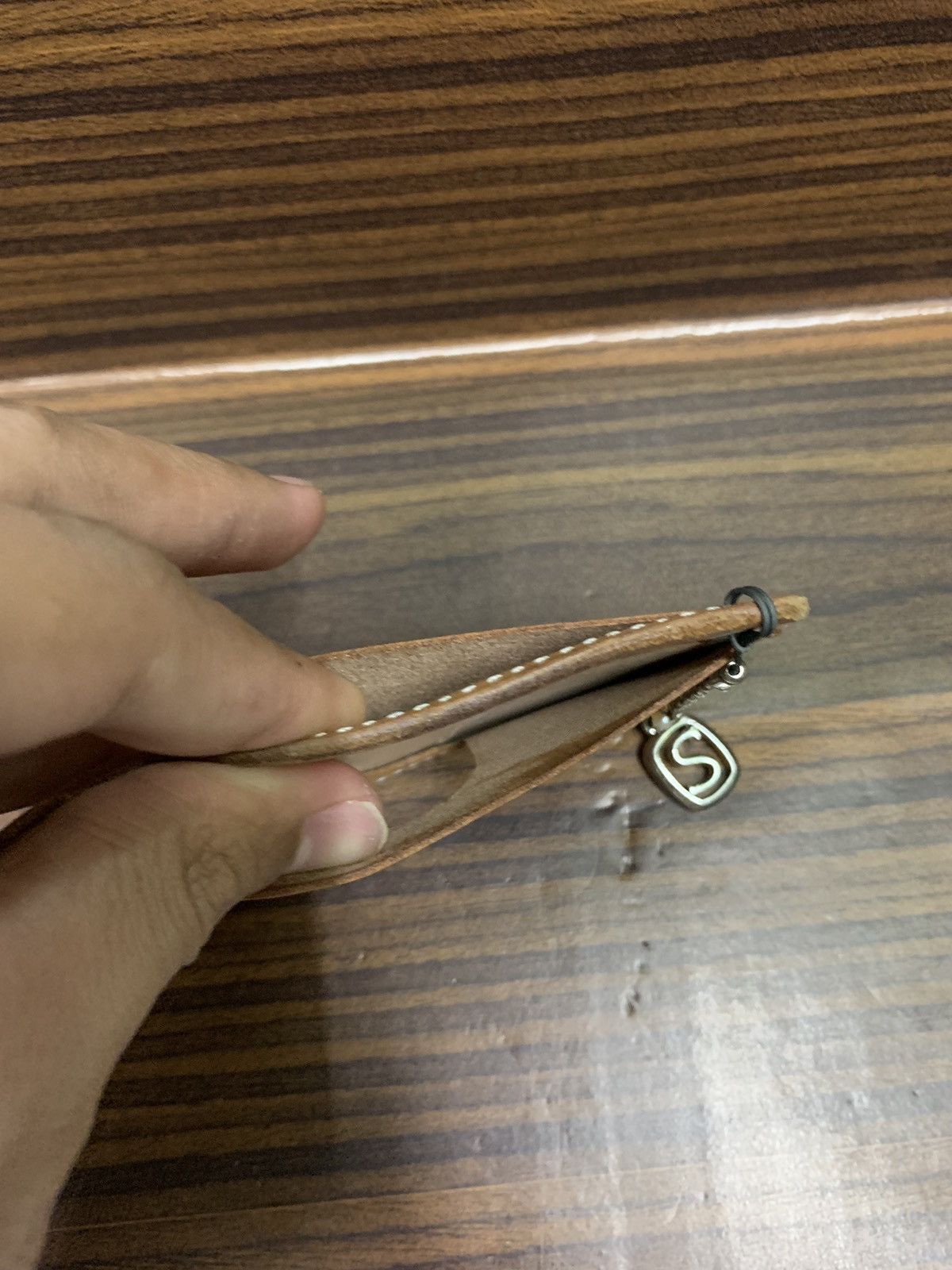 Leather Vintage Card Holder Leather wallet Size ONE SIZE - 3 Thumbnail