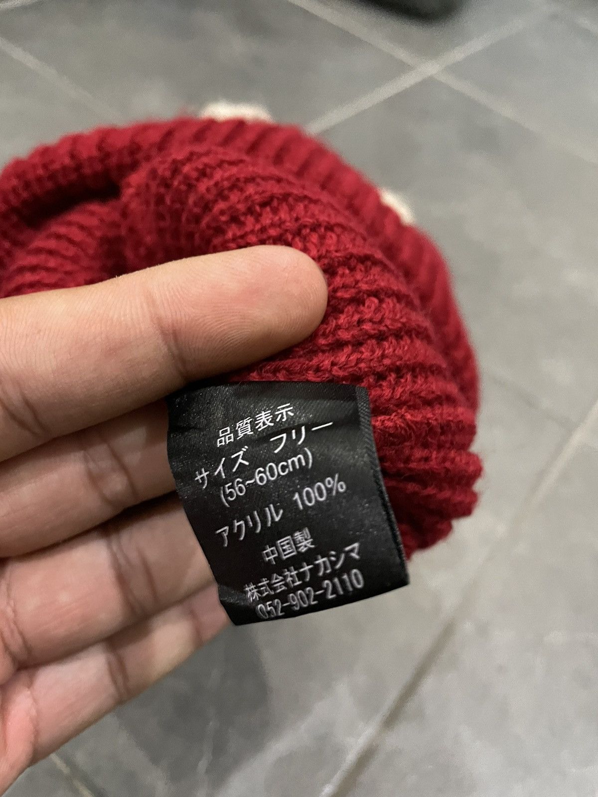 Japanese Brand CAPITAL A RED BEANIE Size ONE SIZE - 4 Thumbnail