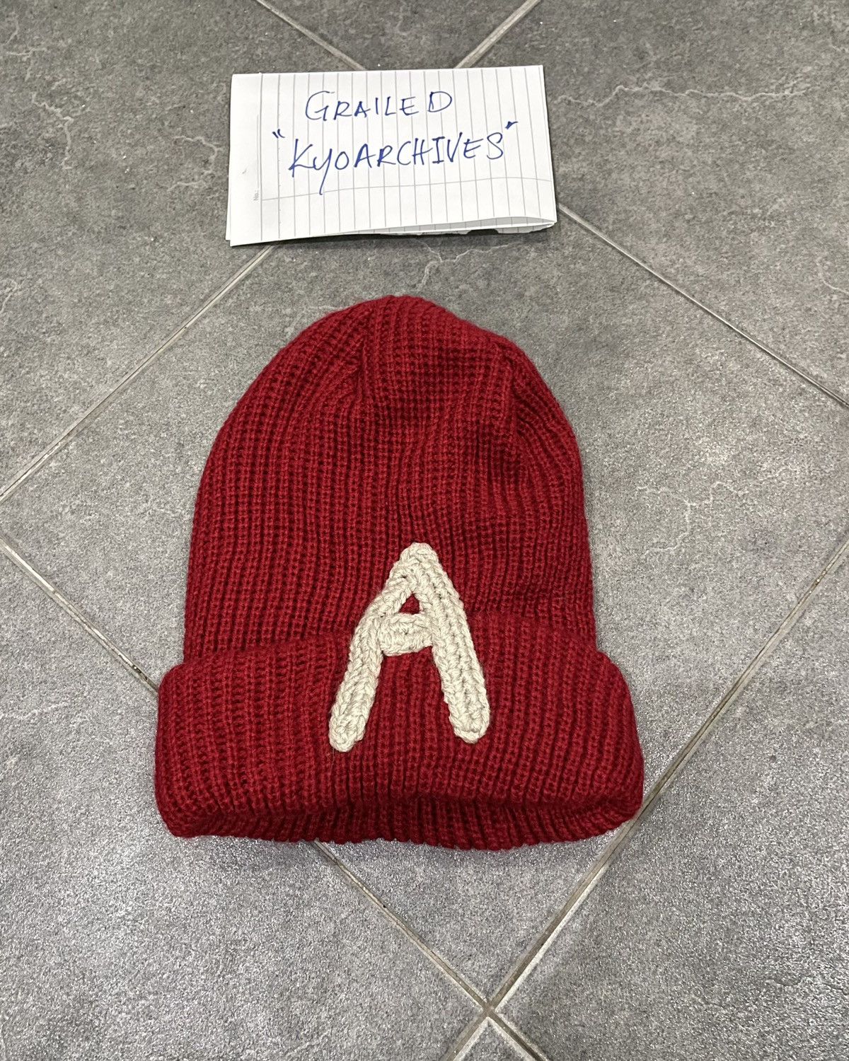 Japanese Brand CAPITAL A RED BEANIE Size ONE SIZE - 1 Thumbnail