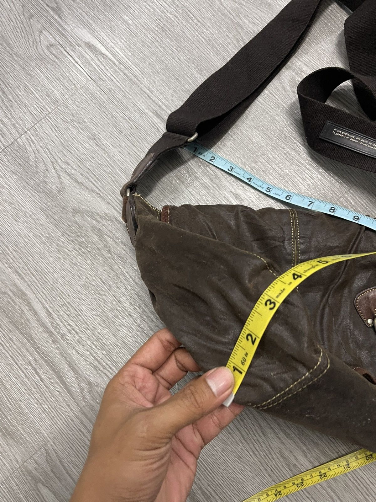Japanese Brand Unisex🔥Art-berg do japan leather utilities crossbody bag Size ONE SIZE - 13 Thumbnail
