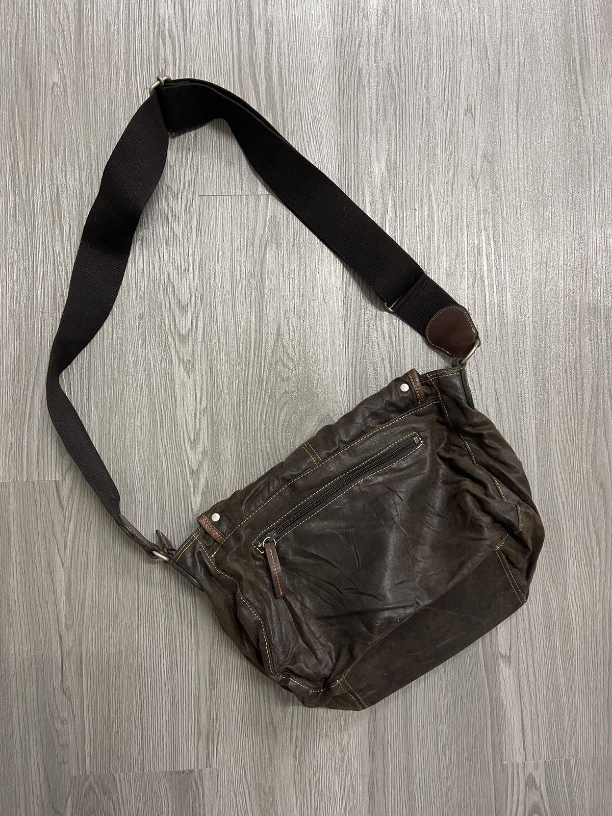 Japanese Brand Unisex🔥Art-berg do japan leather utilities crossbody bag Size ONE SIZE - 10 Thumbnail