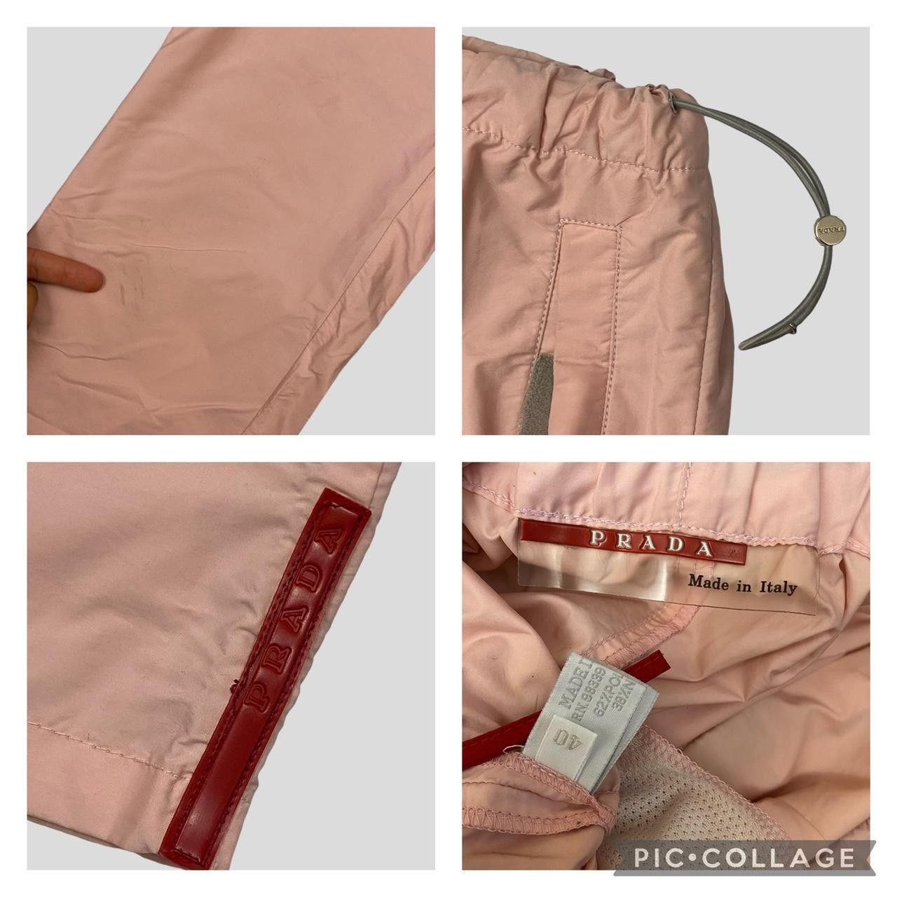 Prada Prada Sport SS99 Baby Pink Nylon Parachute Bottoms - W24-W30 Size 28" / US 6 / IT 42 - 4 Thumbnail